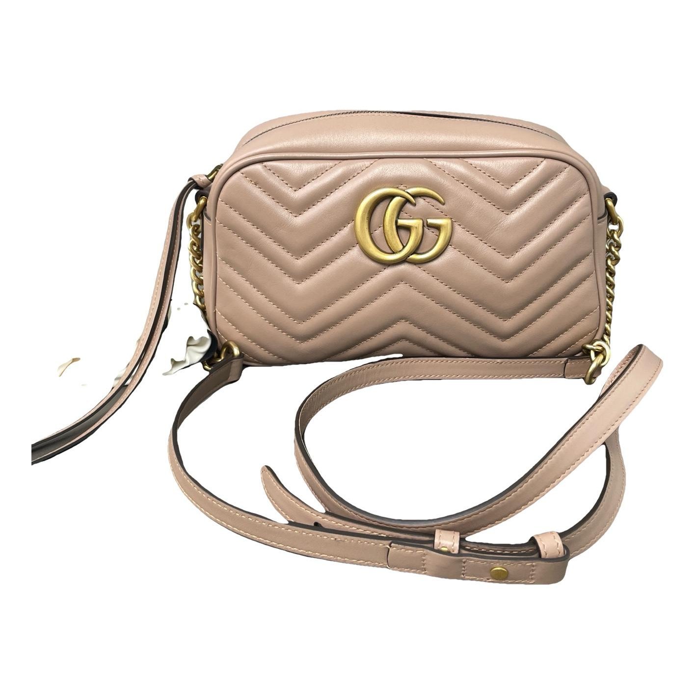 Pearly GG Marmont leather handbag