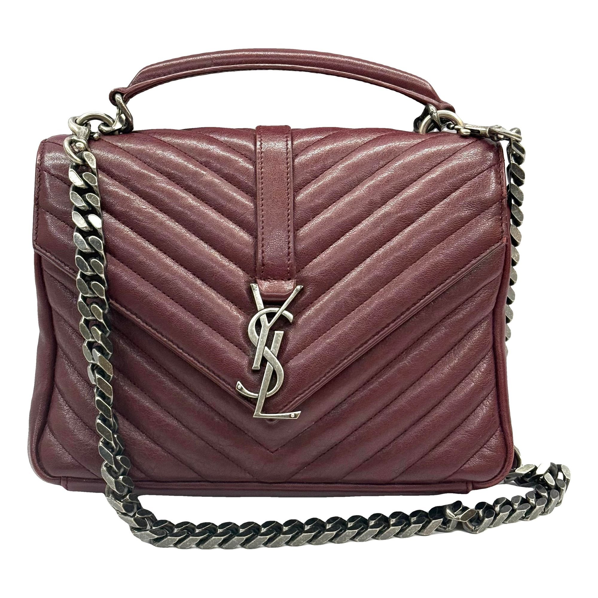Collége monogramme leather handbag