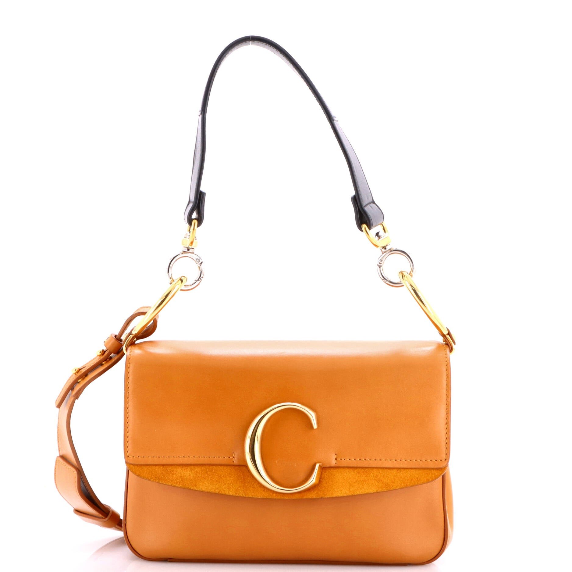 C Double Carry Bag Leather Small