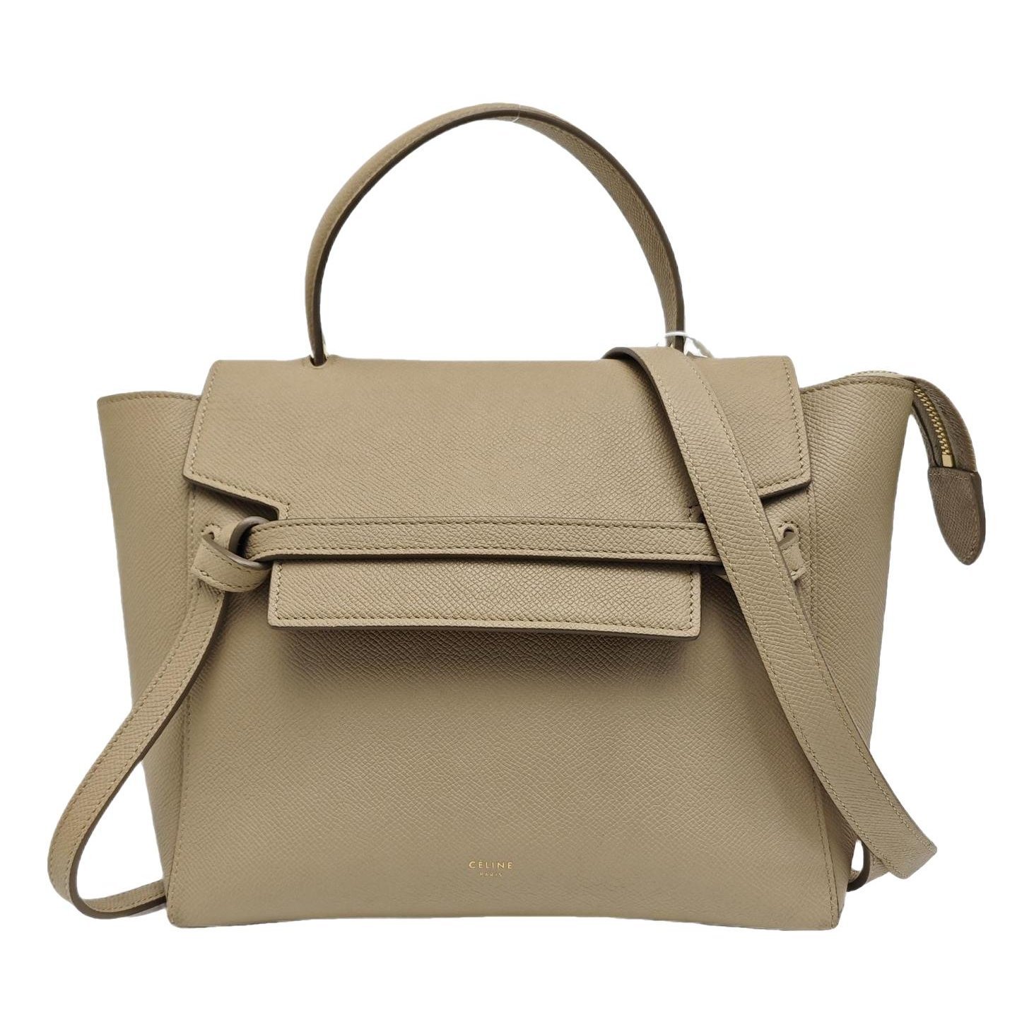 Belt leather handbag