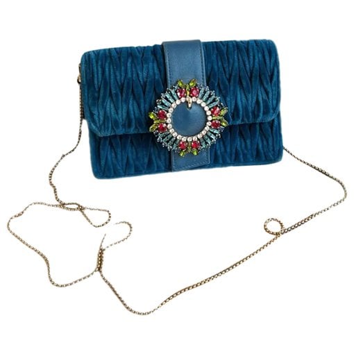 Velvet handbag