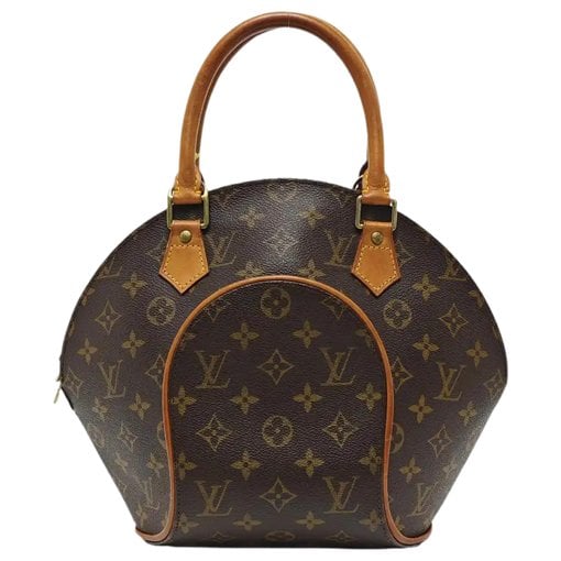 Ellipse leather handbag