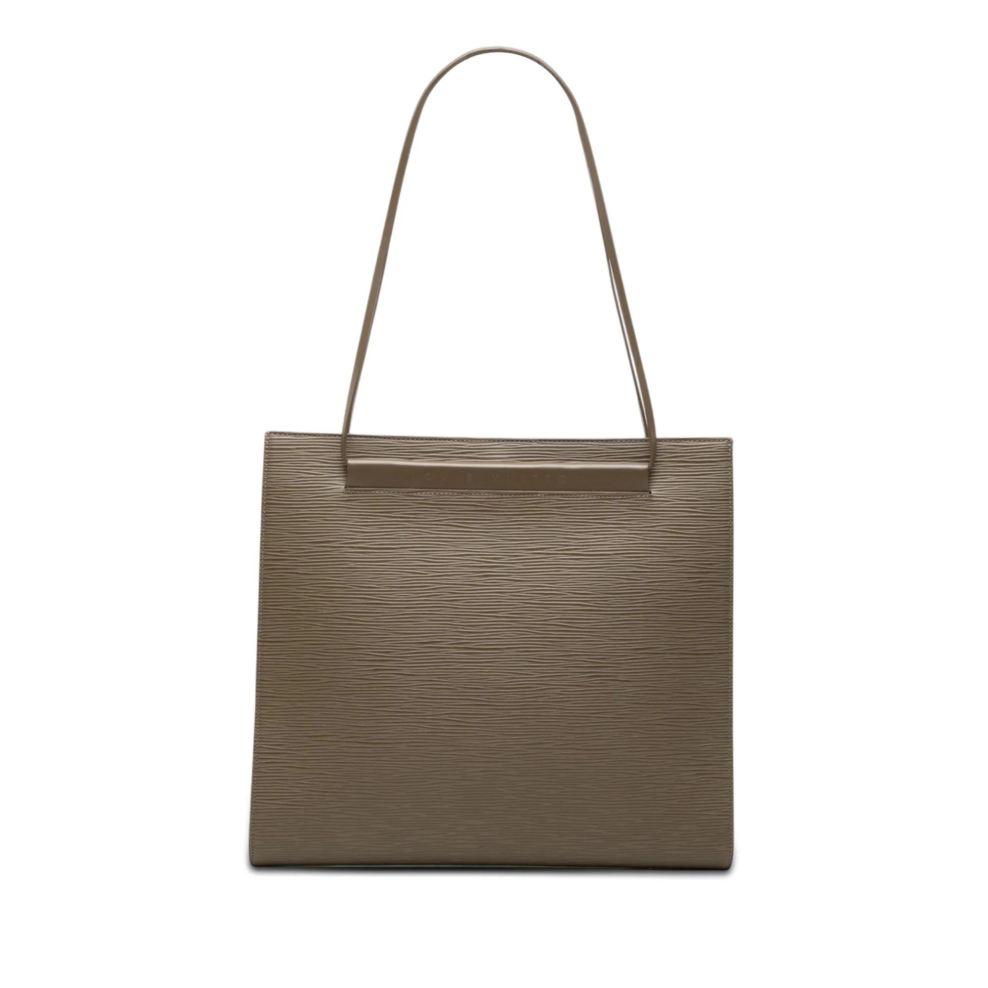 Leather tote