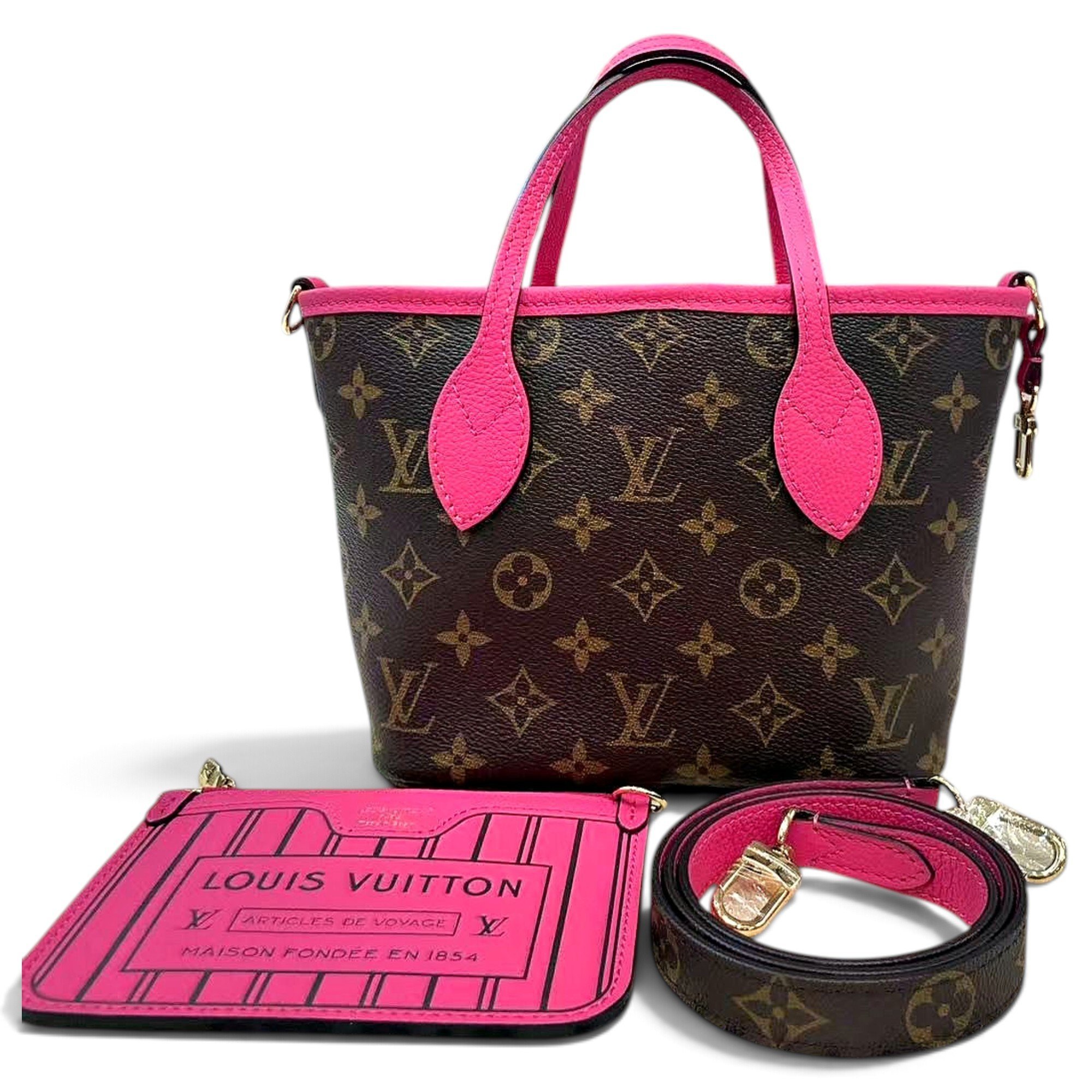 Louis Vuitton Neverfull leather handbag