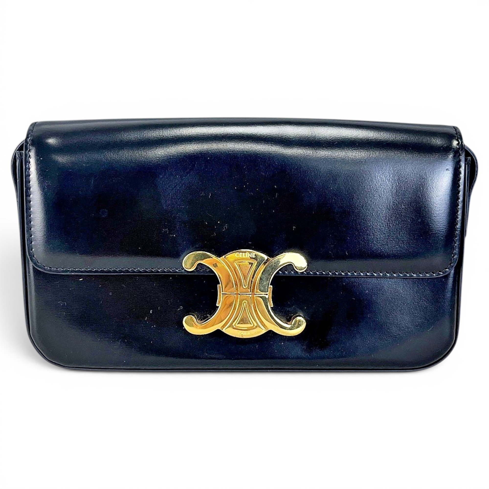 Triomphe leather handbag