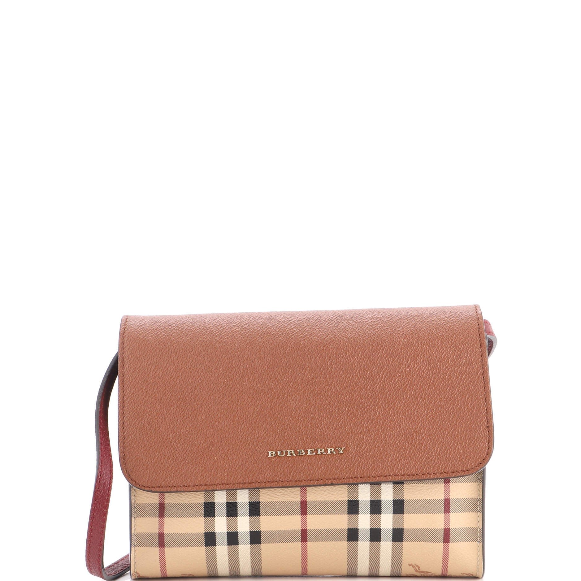 Loxley Crossbody Bag Haymarket Coated Canvas and Leather Small