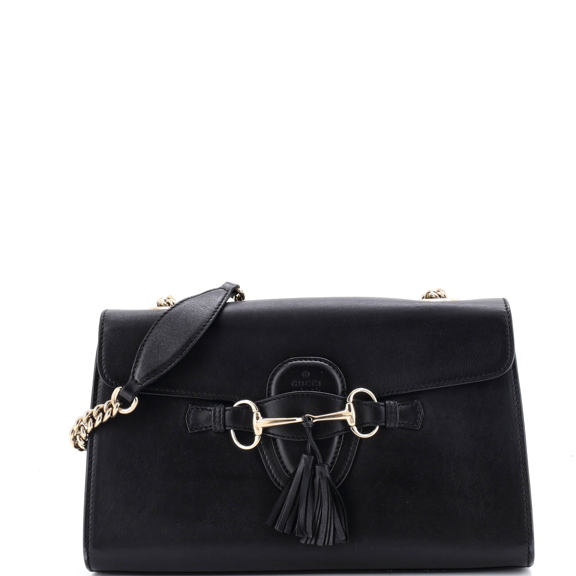Emily Chain Flap Bag Leather Medium