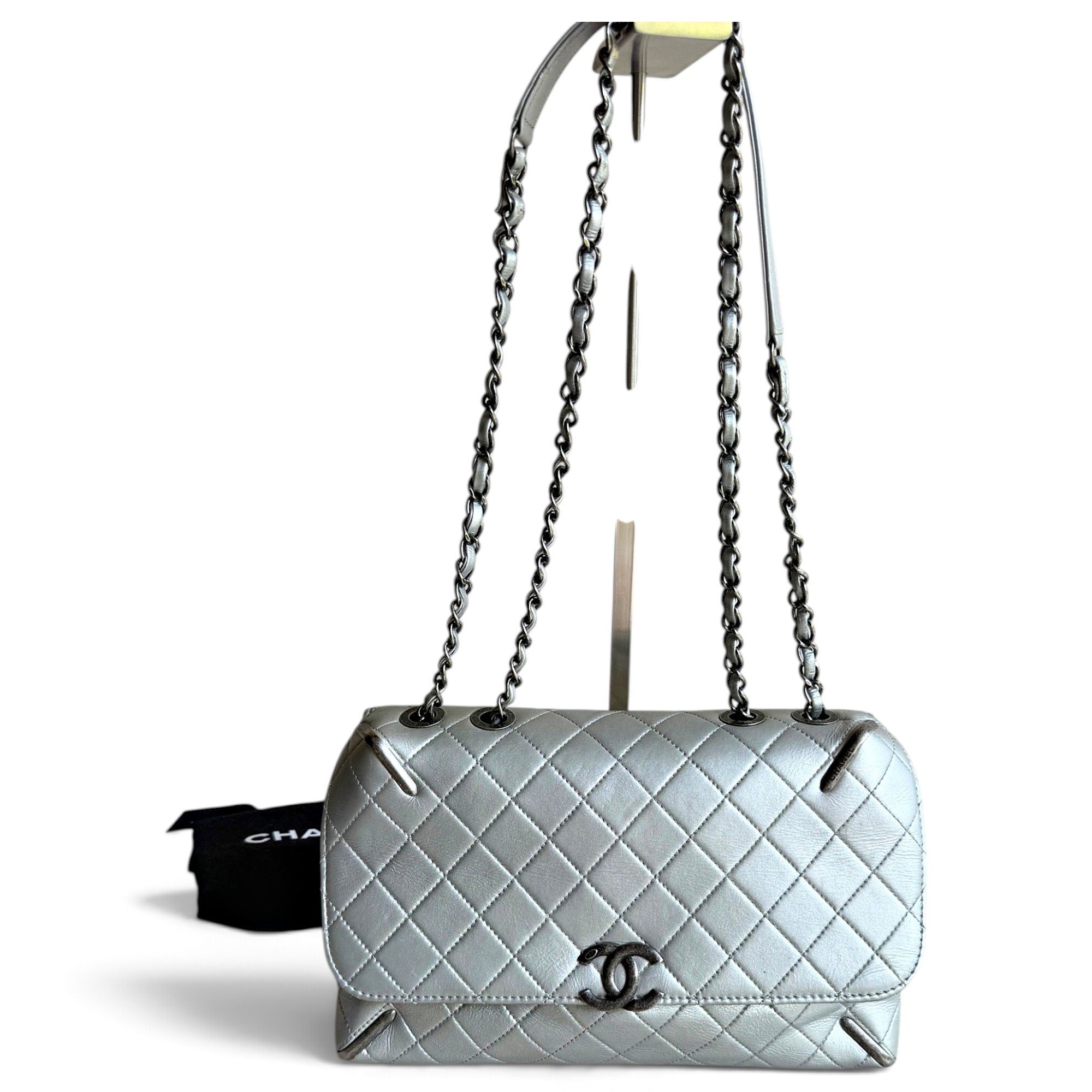 Coco Luxe leather handbag