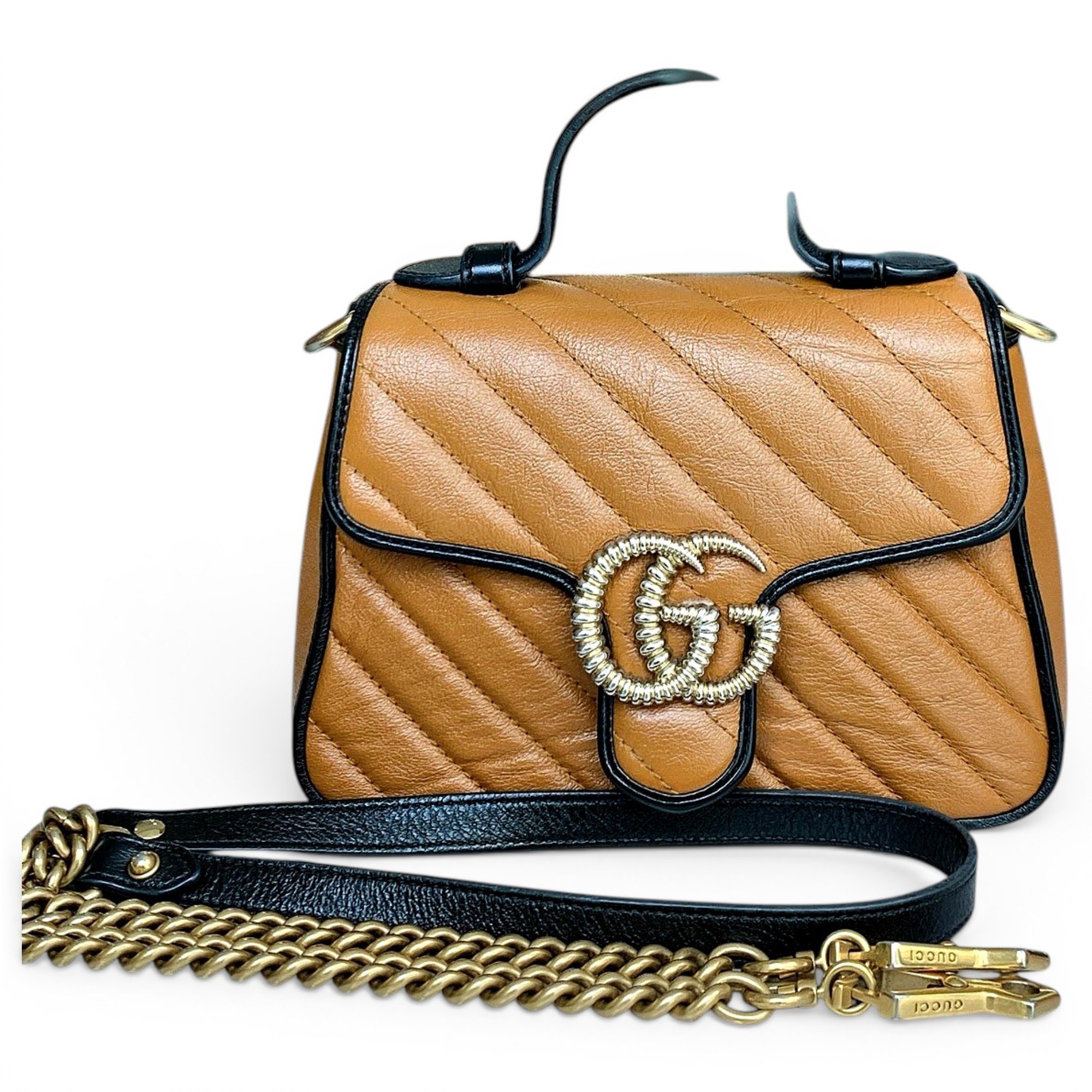 GG Marmont Flap leather handbag