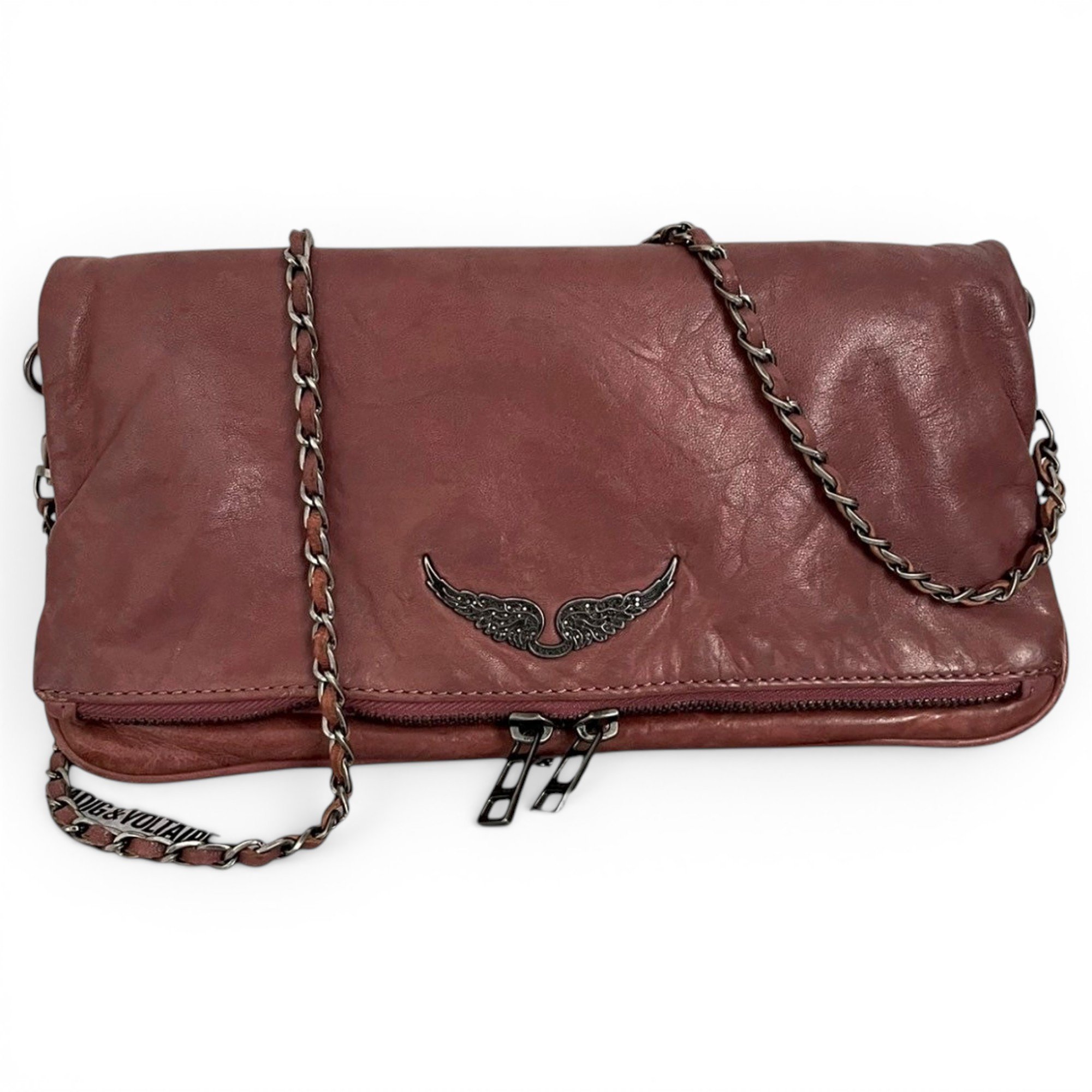 Rock leather crossbody bag