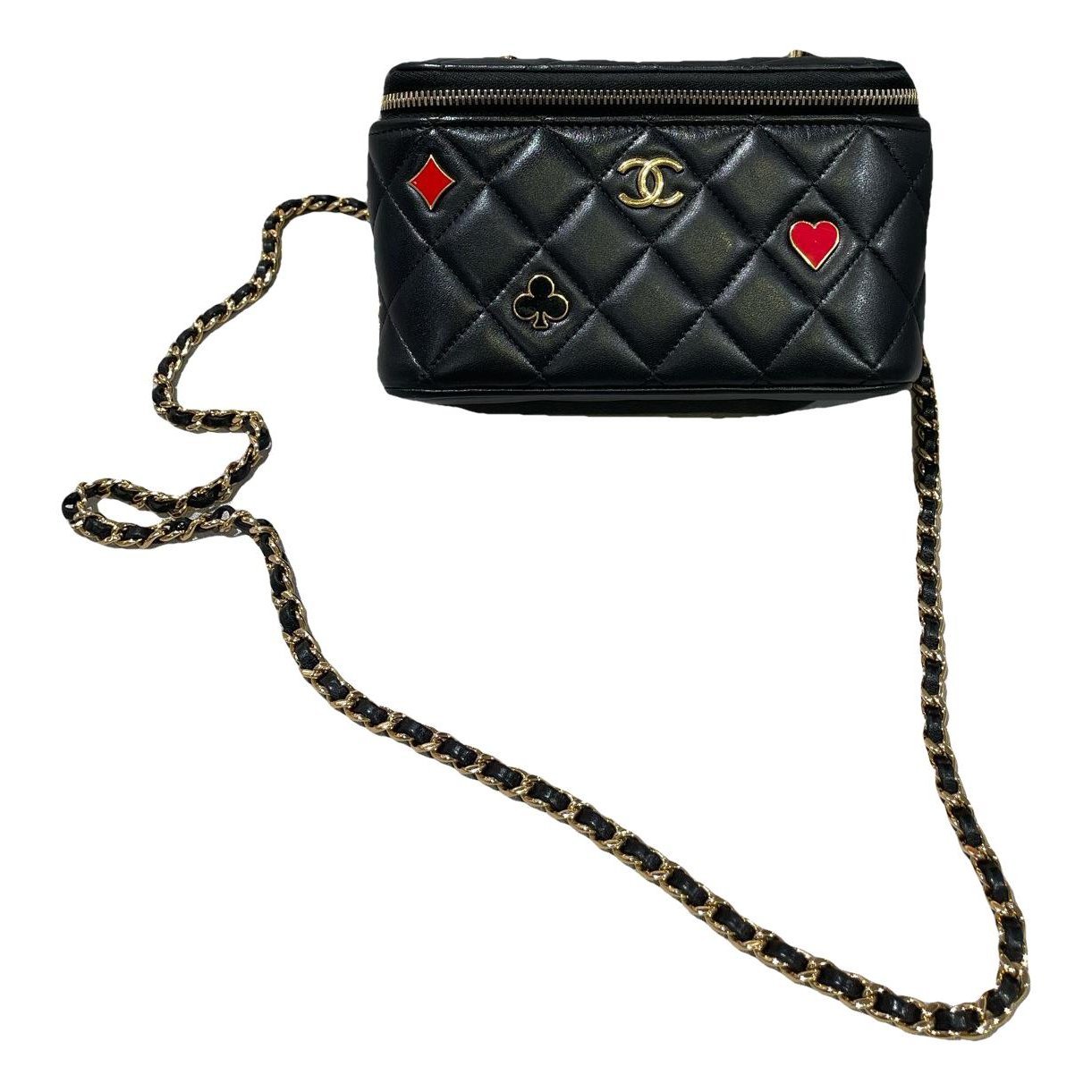 Vanity leather handbag