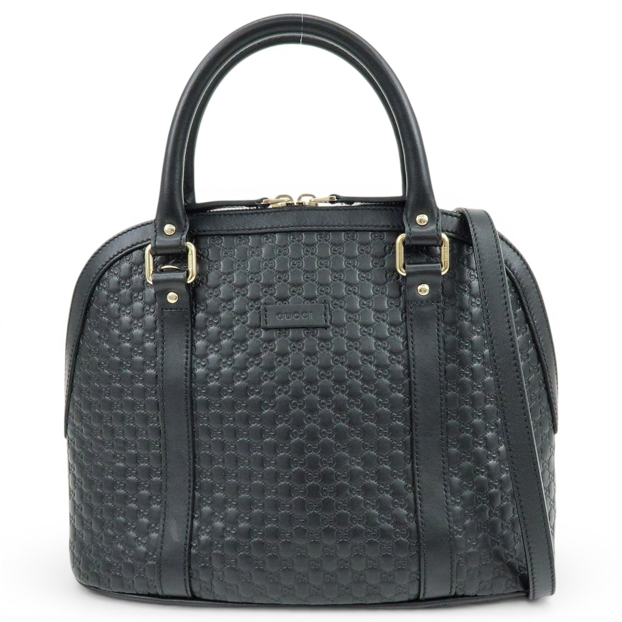 Dôme leather handbag