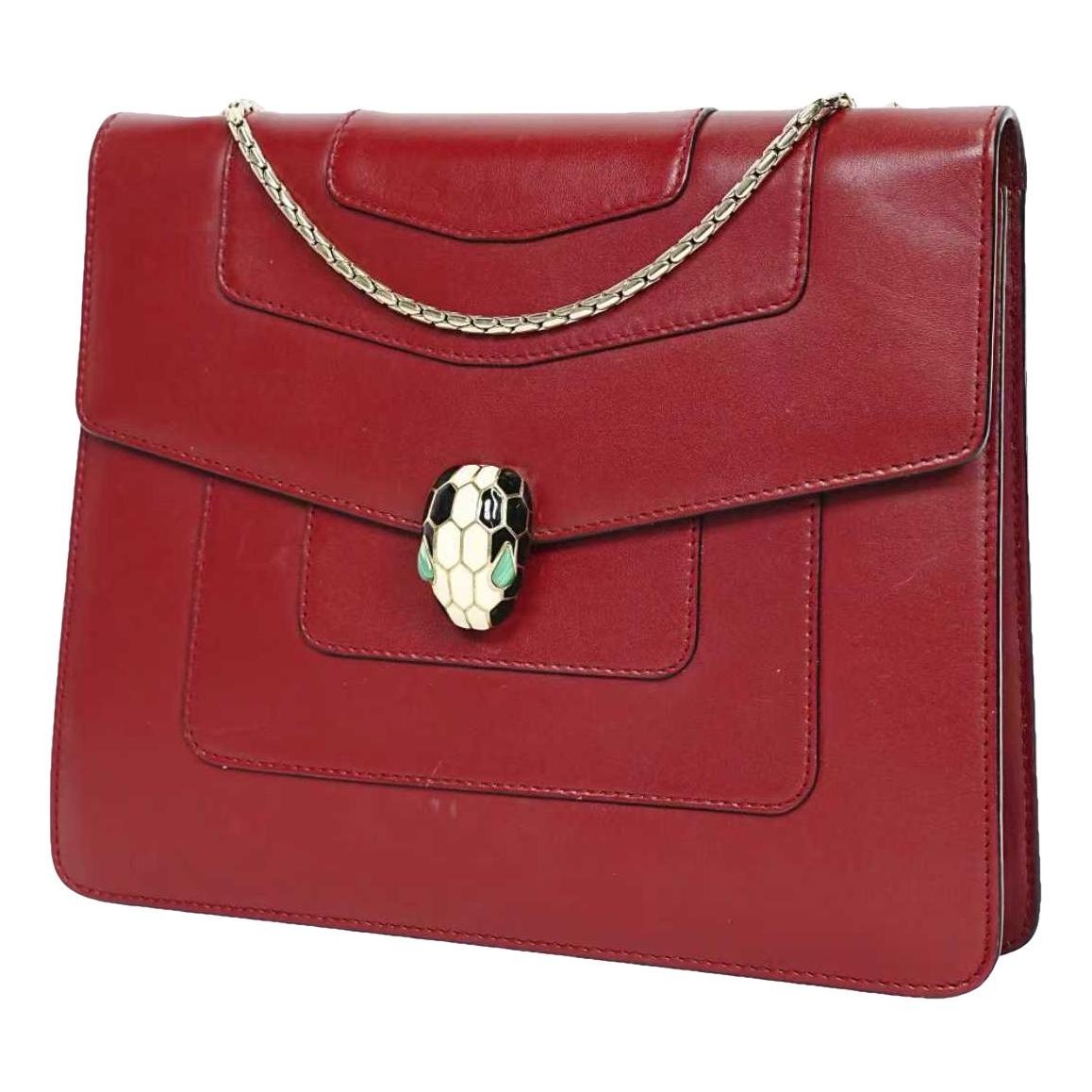 Serpenti leather handbag