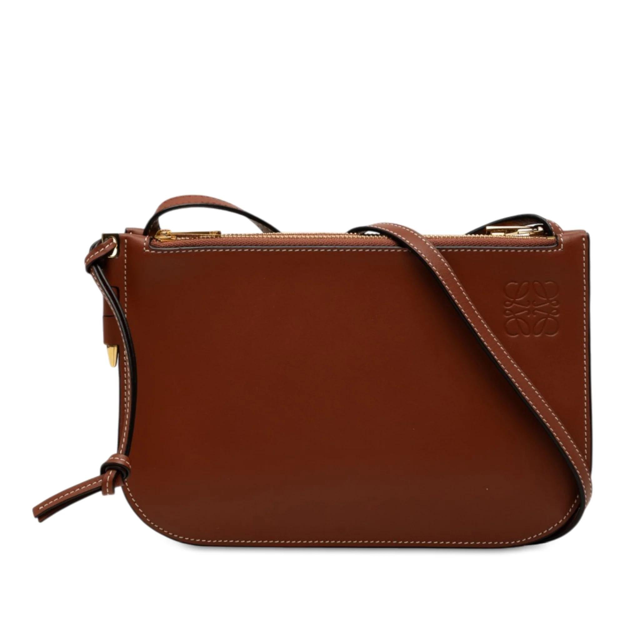 Gate leather crossbody bag