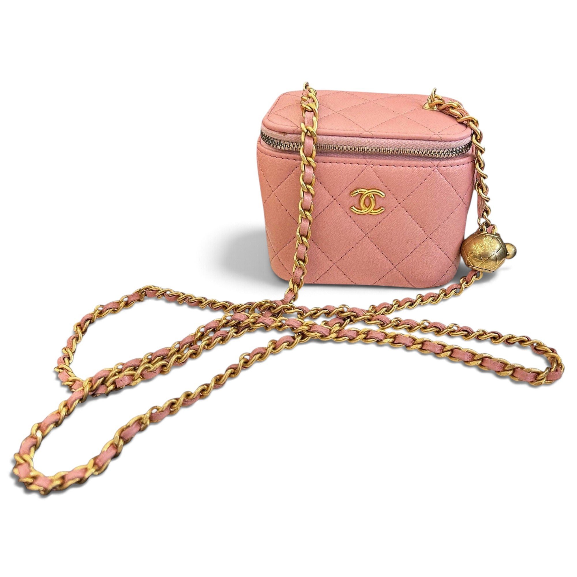 Trendy CC Vanity leather handbag