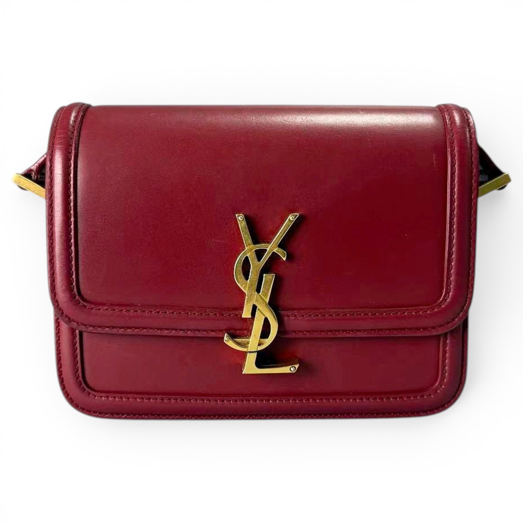 Solférino leather handbag