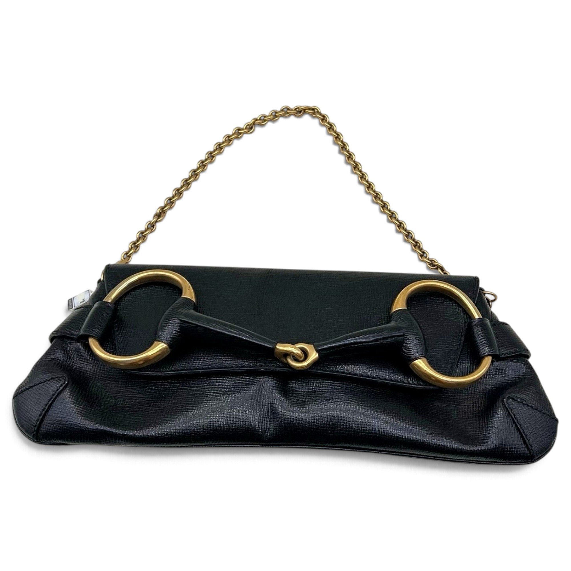 Horsebit Chain leather handbag
