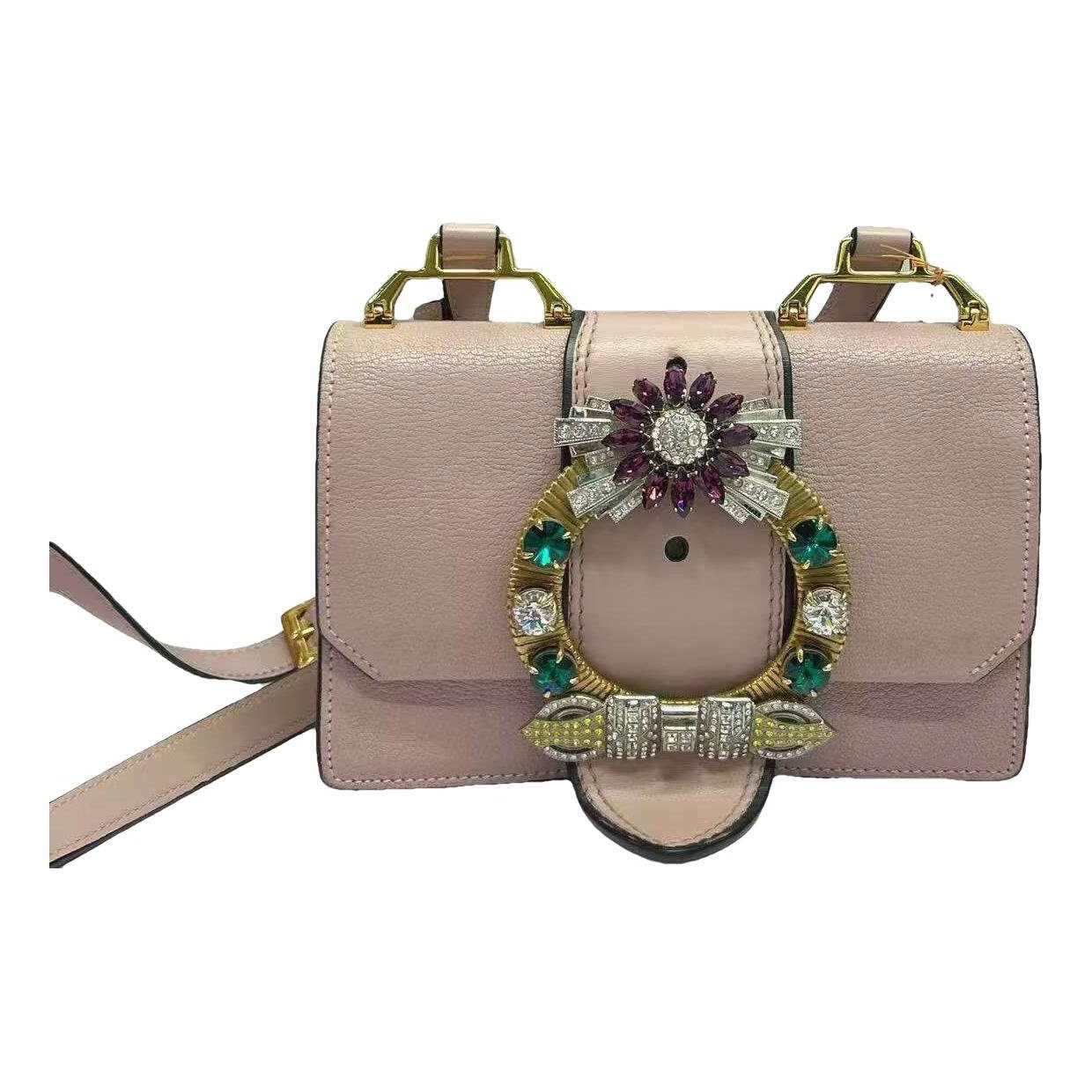 Miu Lady leather handbag