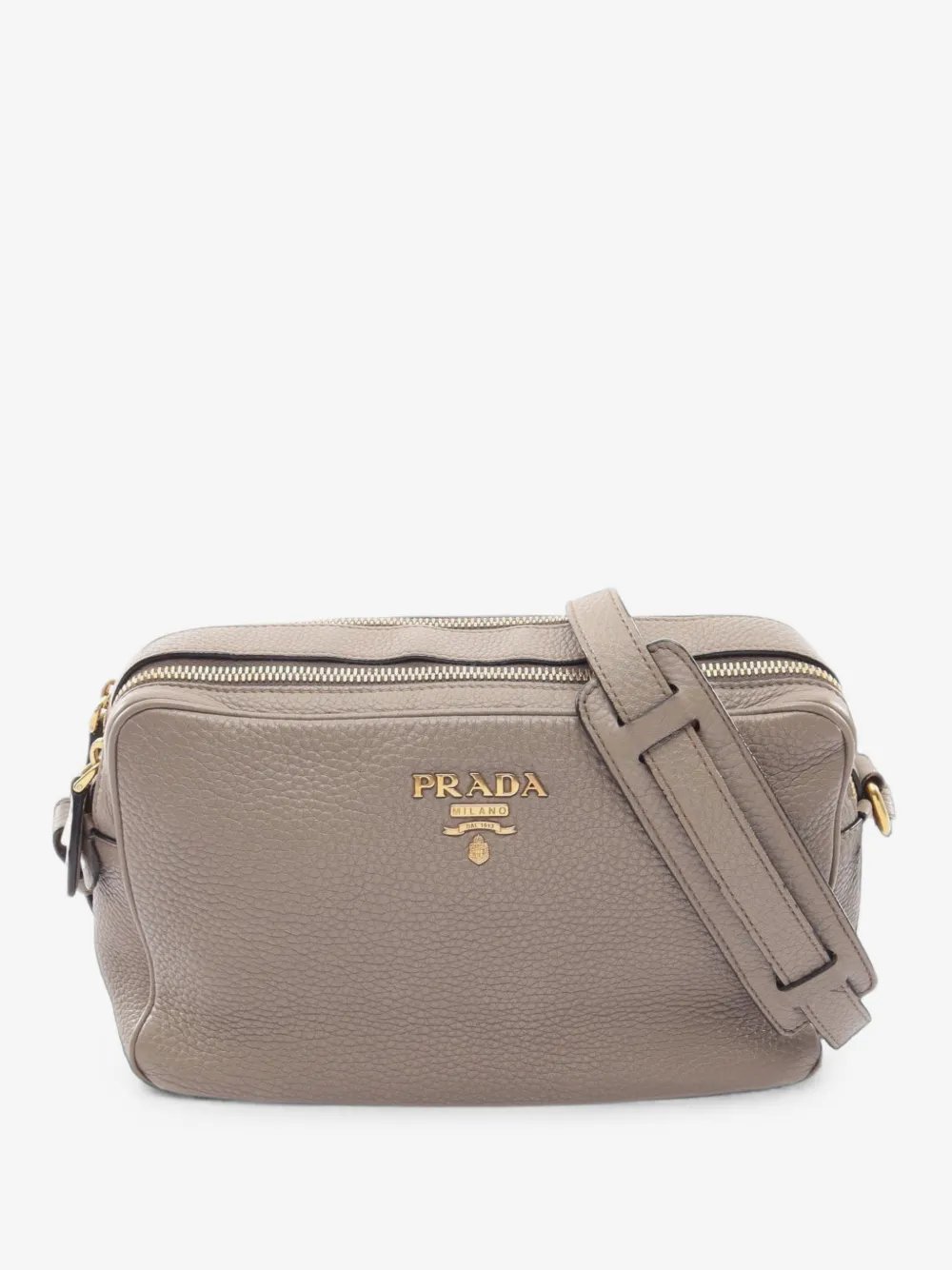 2010-2026 Vitello Daino Double Zip Camara Bag crossbody bag
