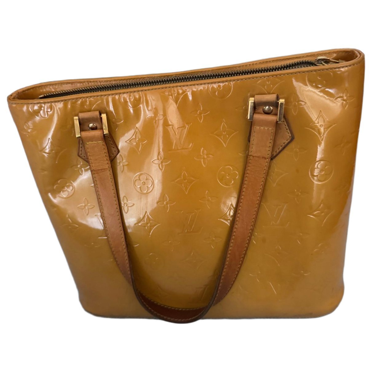 Houston patent leather tote