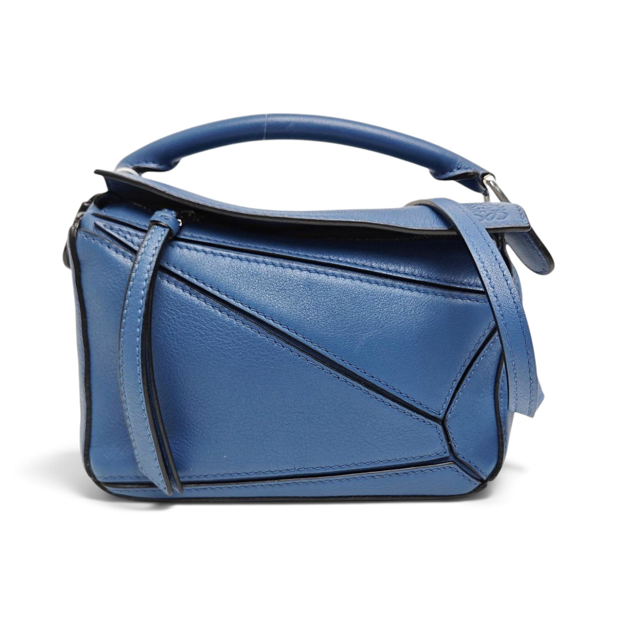 Puzzle leather handbag