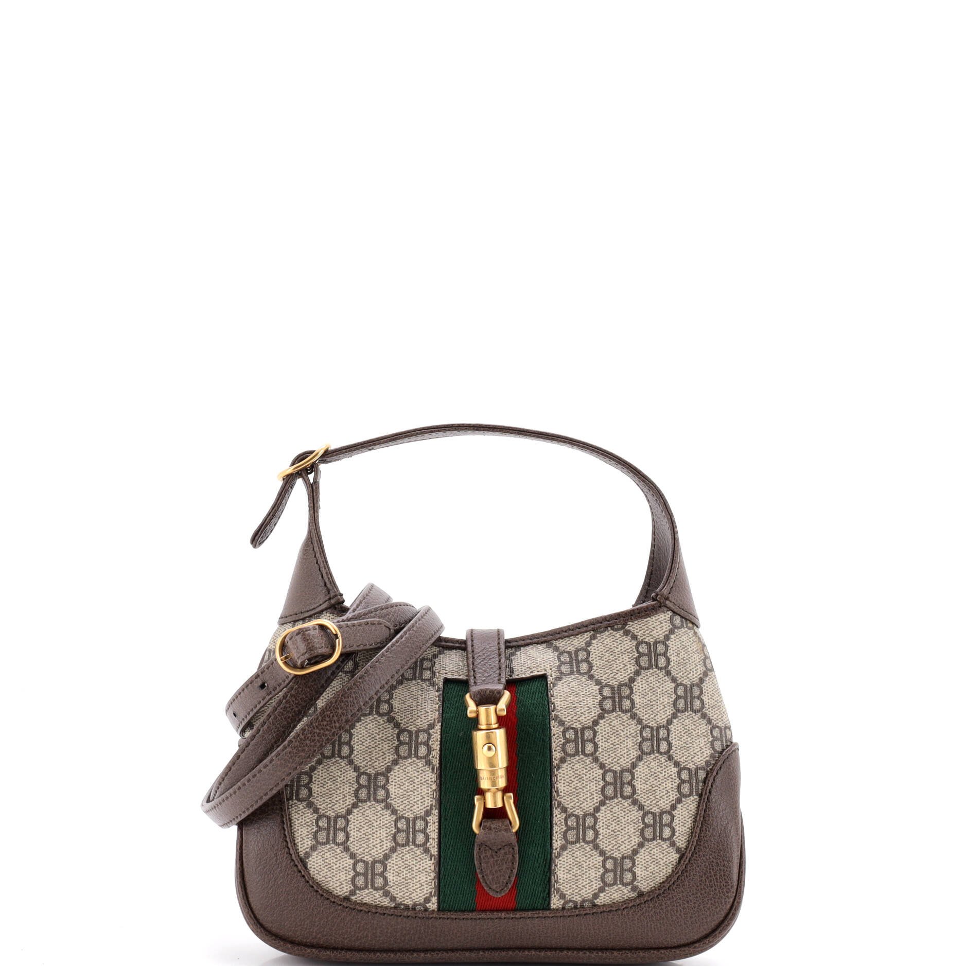 x Gucci The Hacker Project Jackie 1961 Hobo BB Coated Canvas Mini
