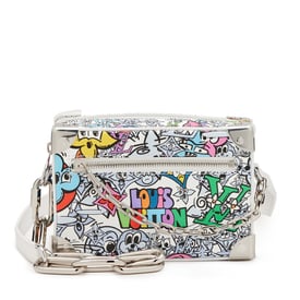 Louis Vuitton Virgil Abloh Comics Pochette Soft Mini Trunk Silver Hardware, 2023