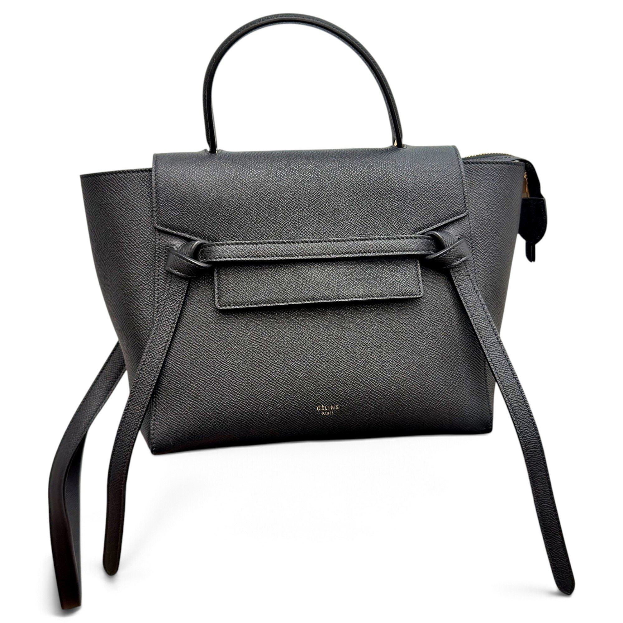 Belt leather handbag