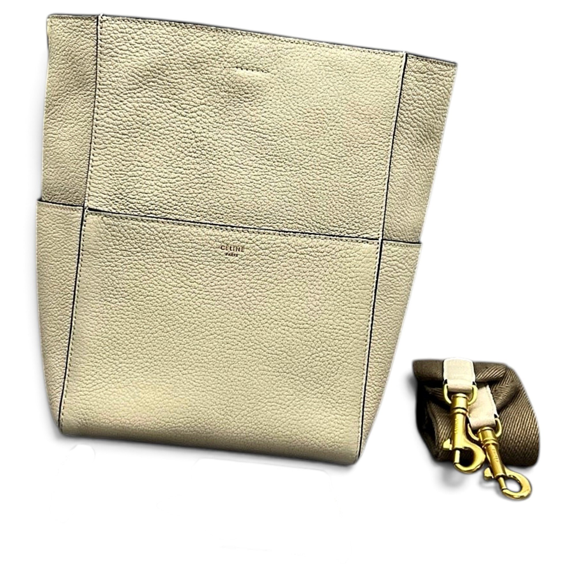 Seau Sangle leather handbag