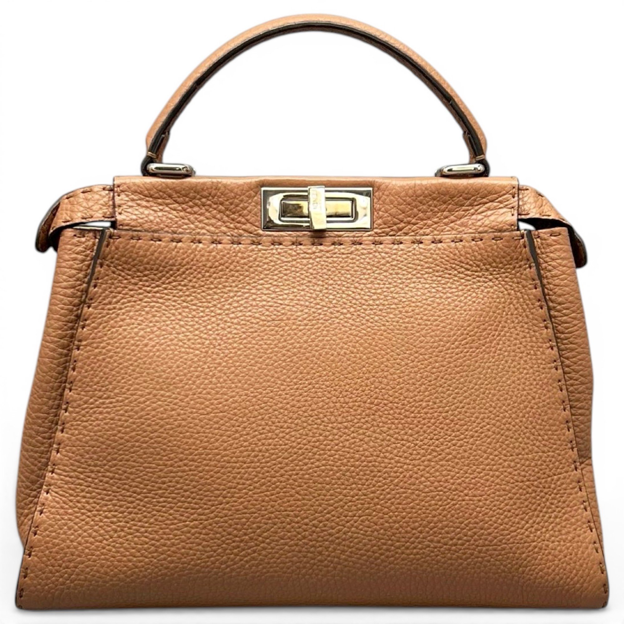 Peekaboo leather handbag