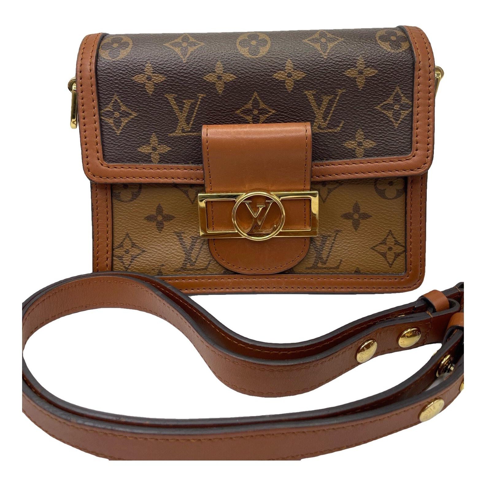 Dauphine leather handbag