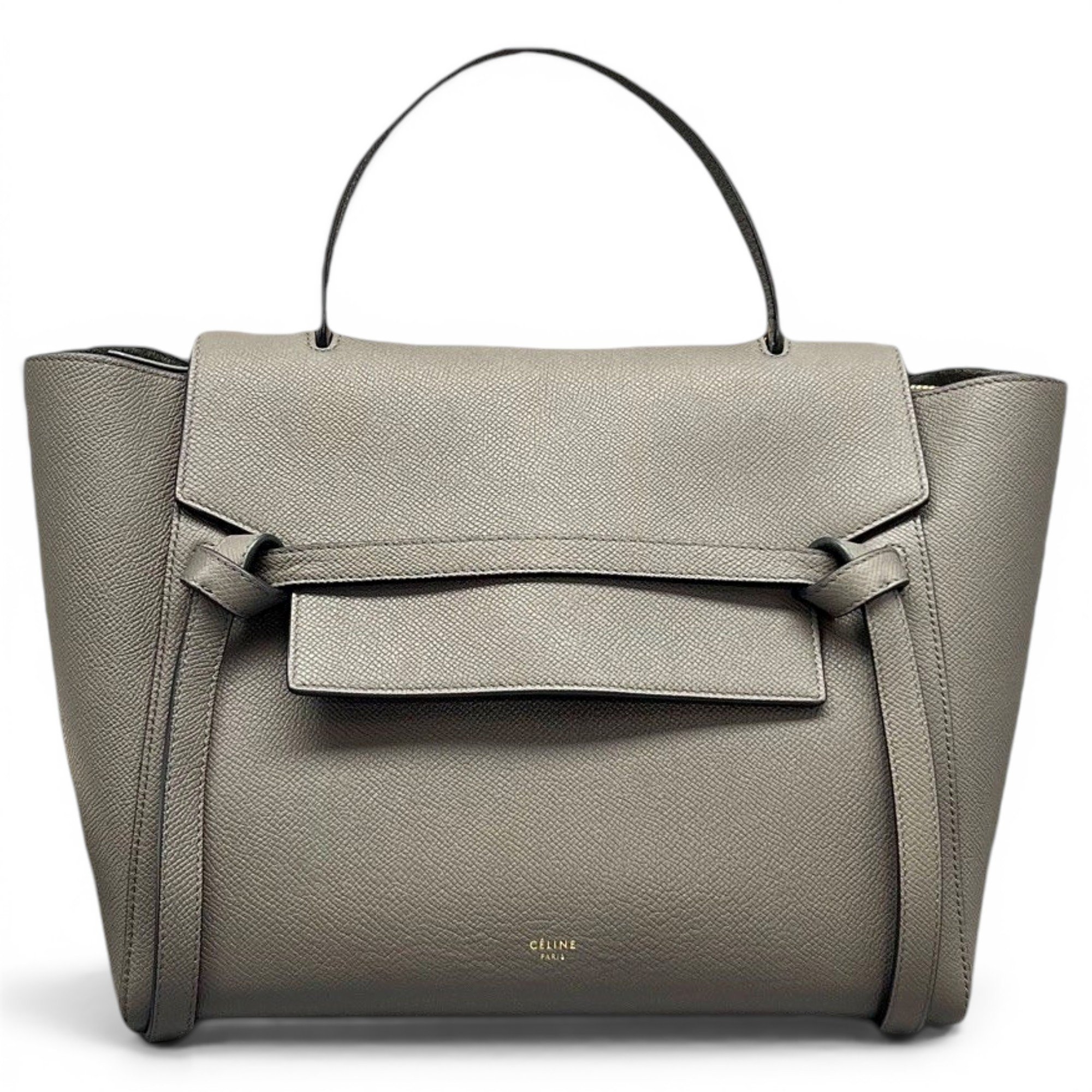 Belt leather handbag