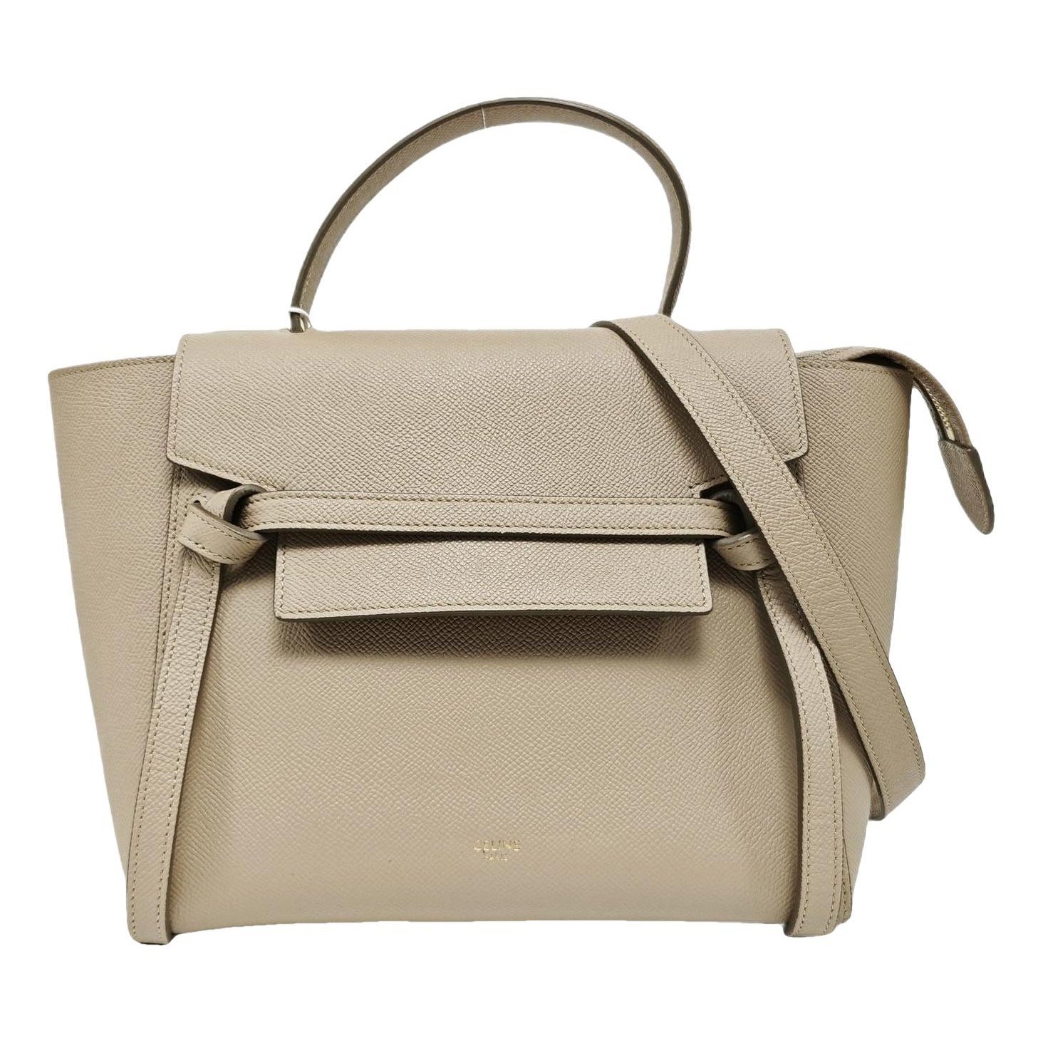 Belt leather handbag
