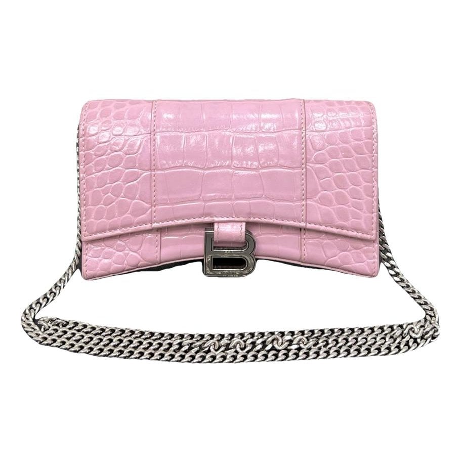 Balenciaga Hourglass leather handbag