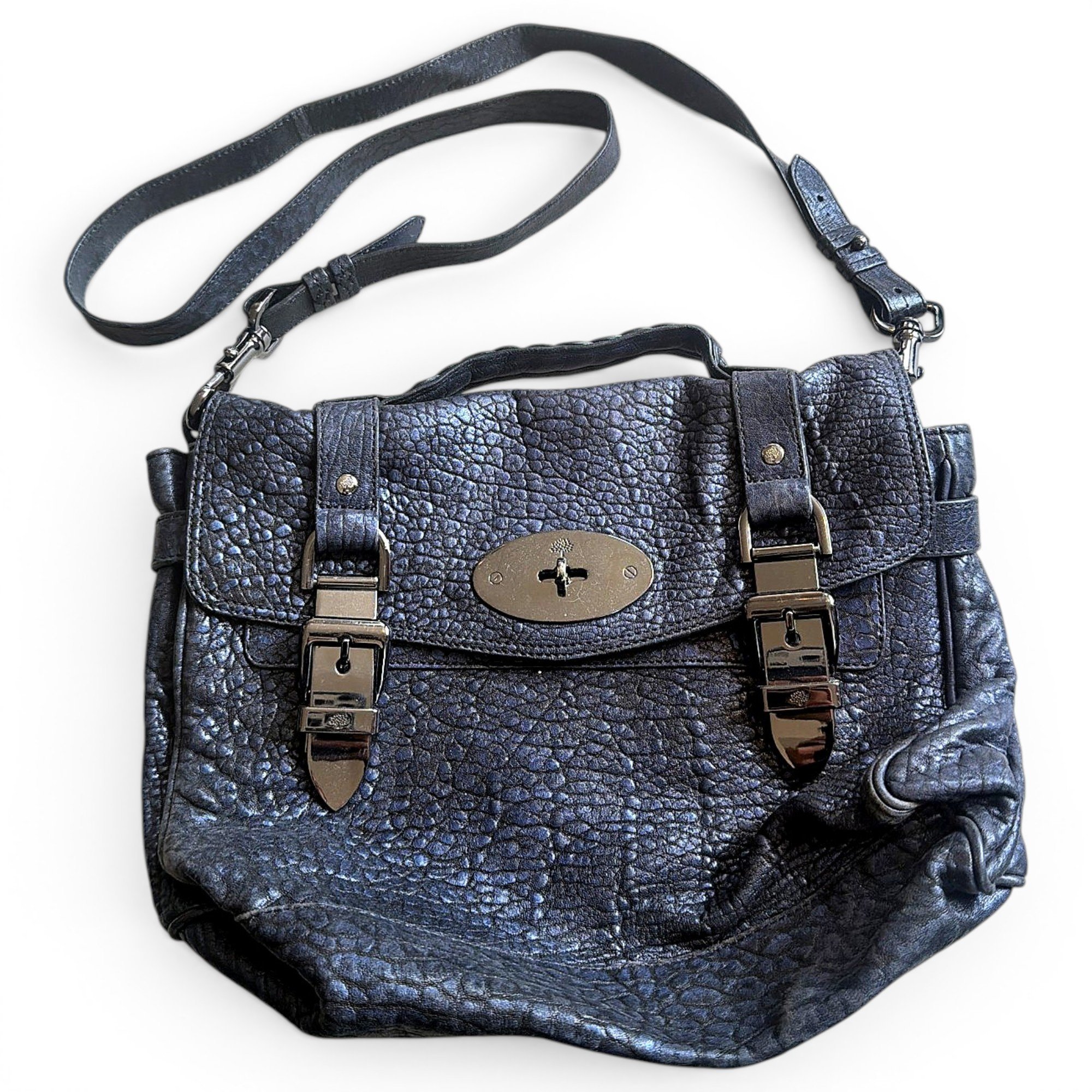 Alexa leather satchel