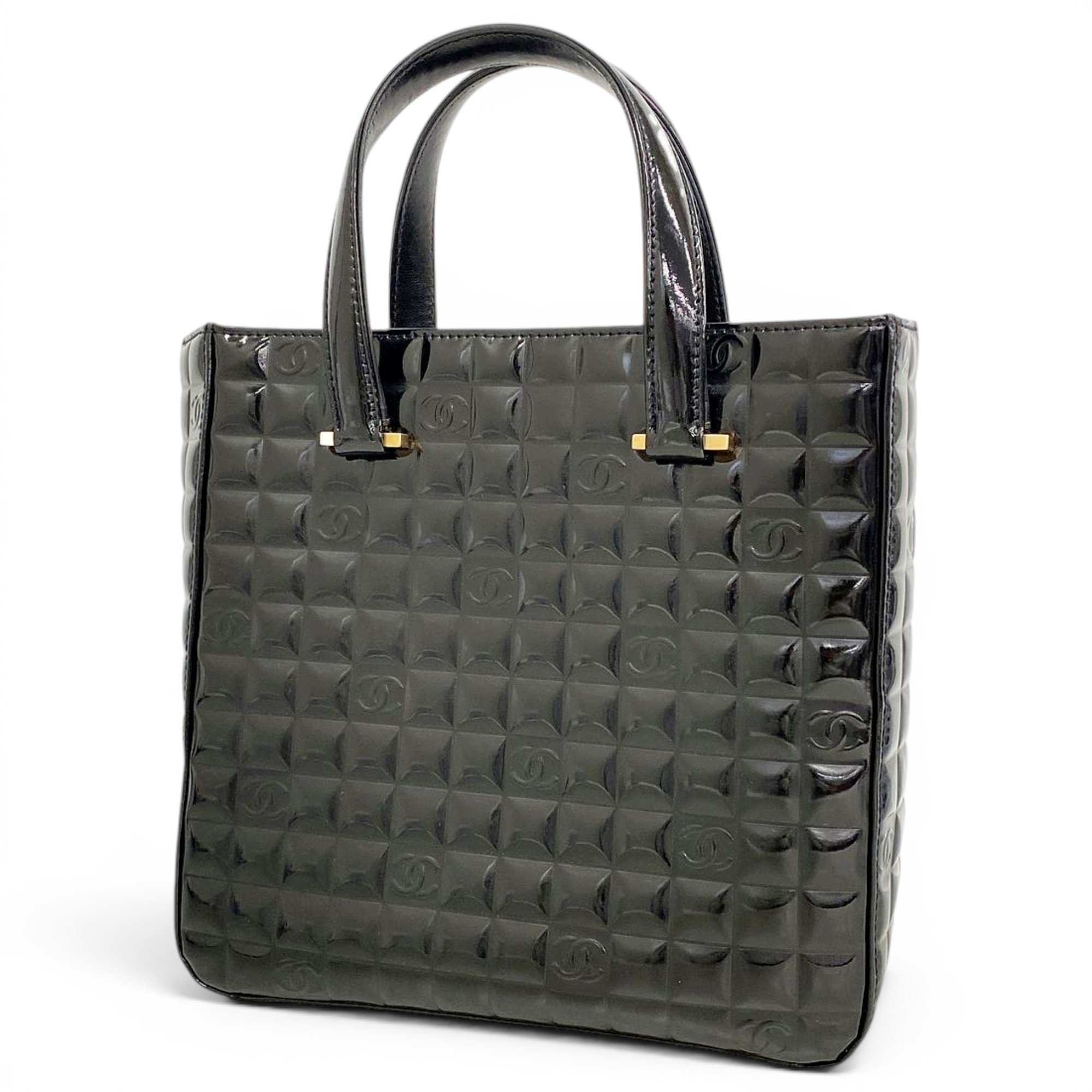Patent leather tote