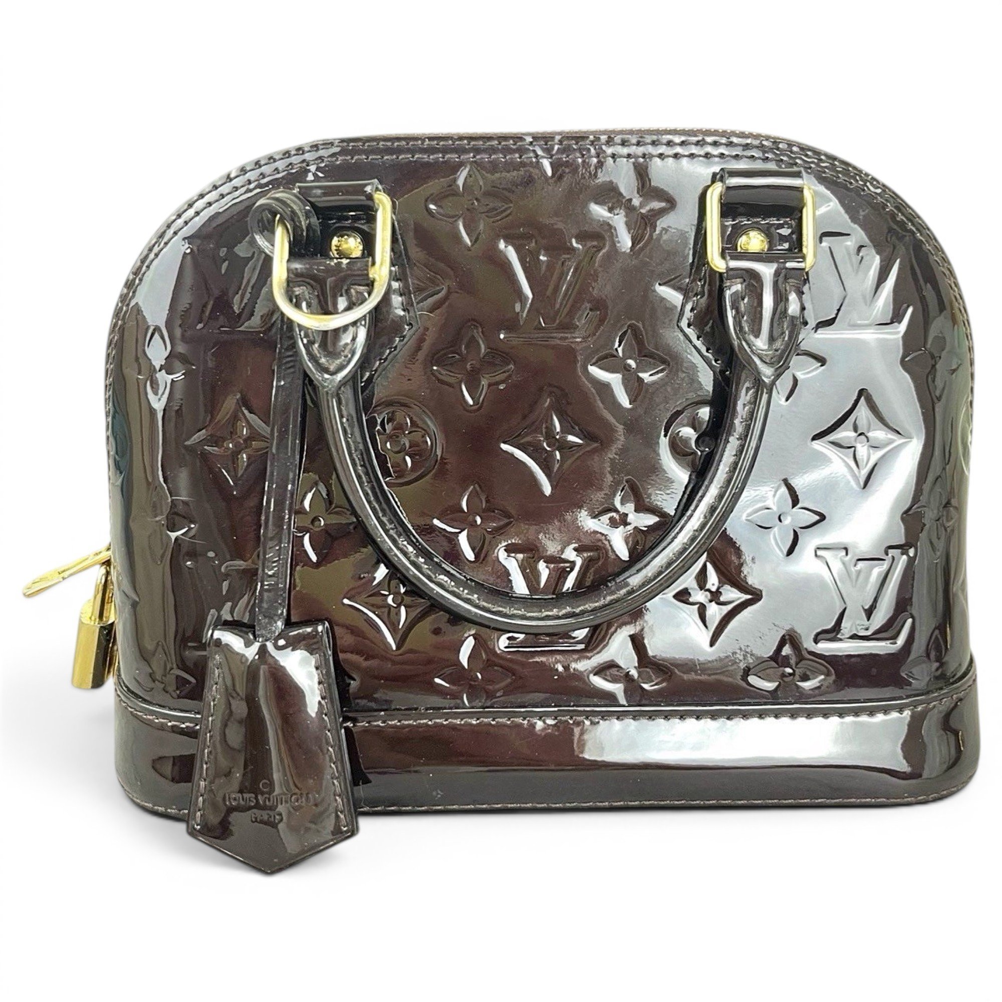 Alma patent leather handbag