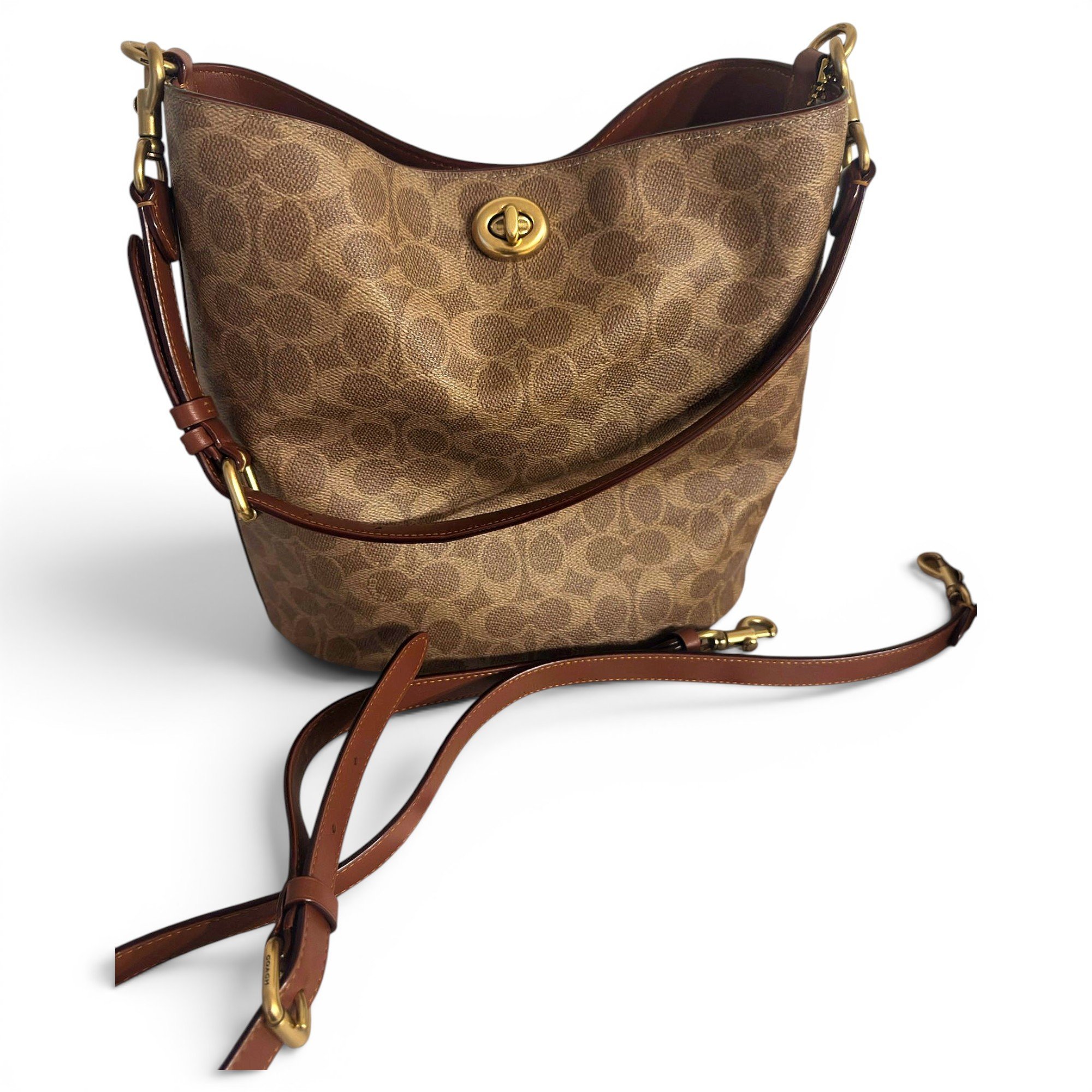 Abby duffle leather handbag