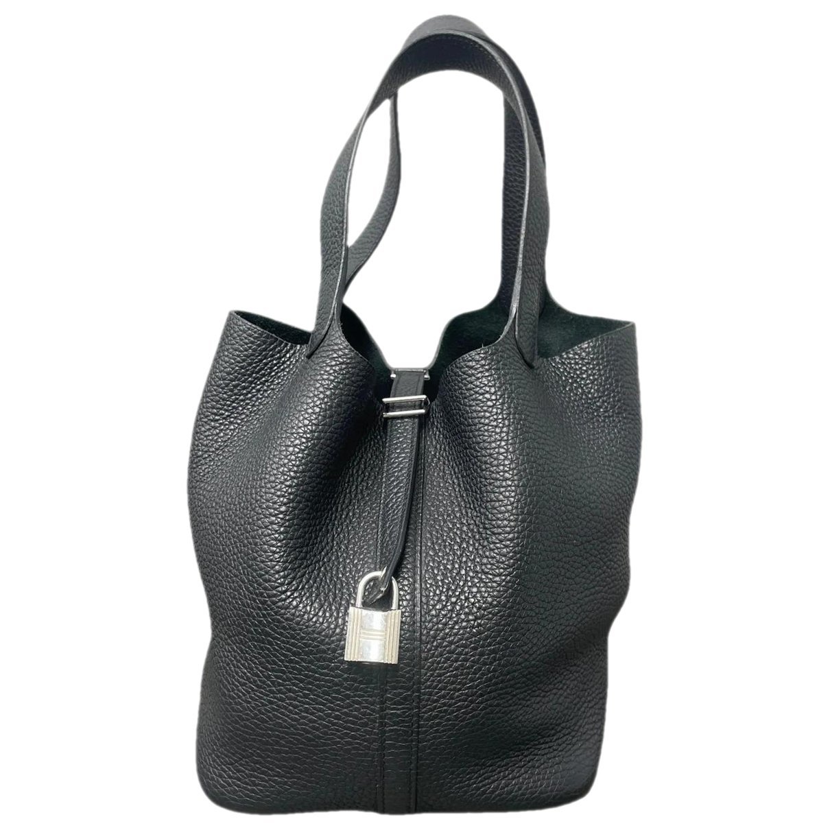 Picotin leather tote