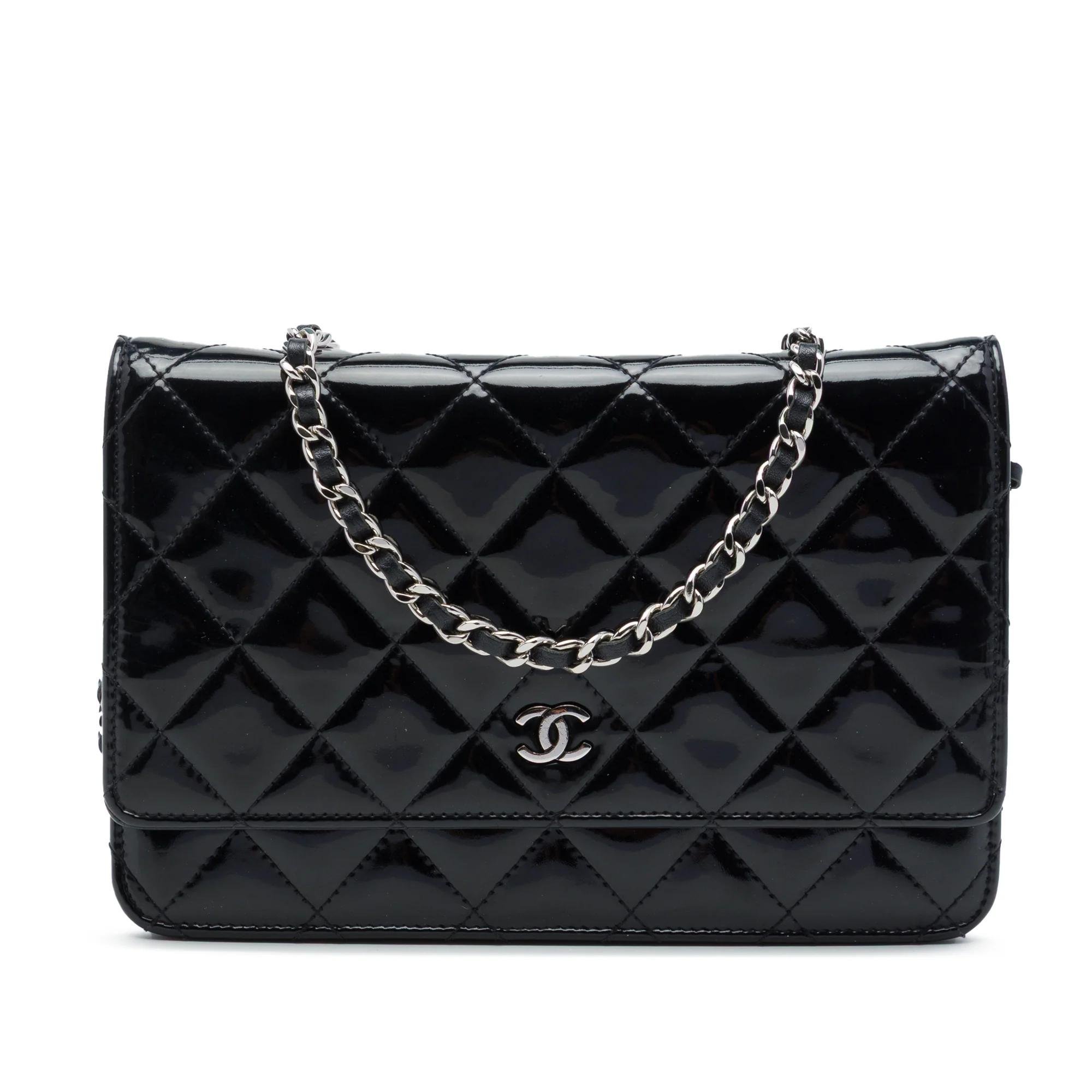 Wallet On Chain leather handbag