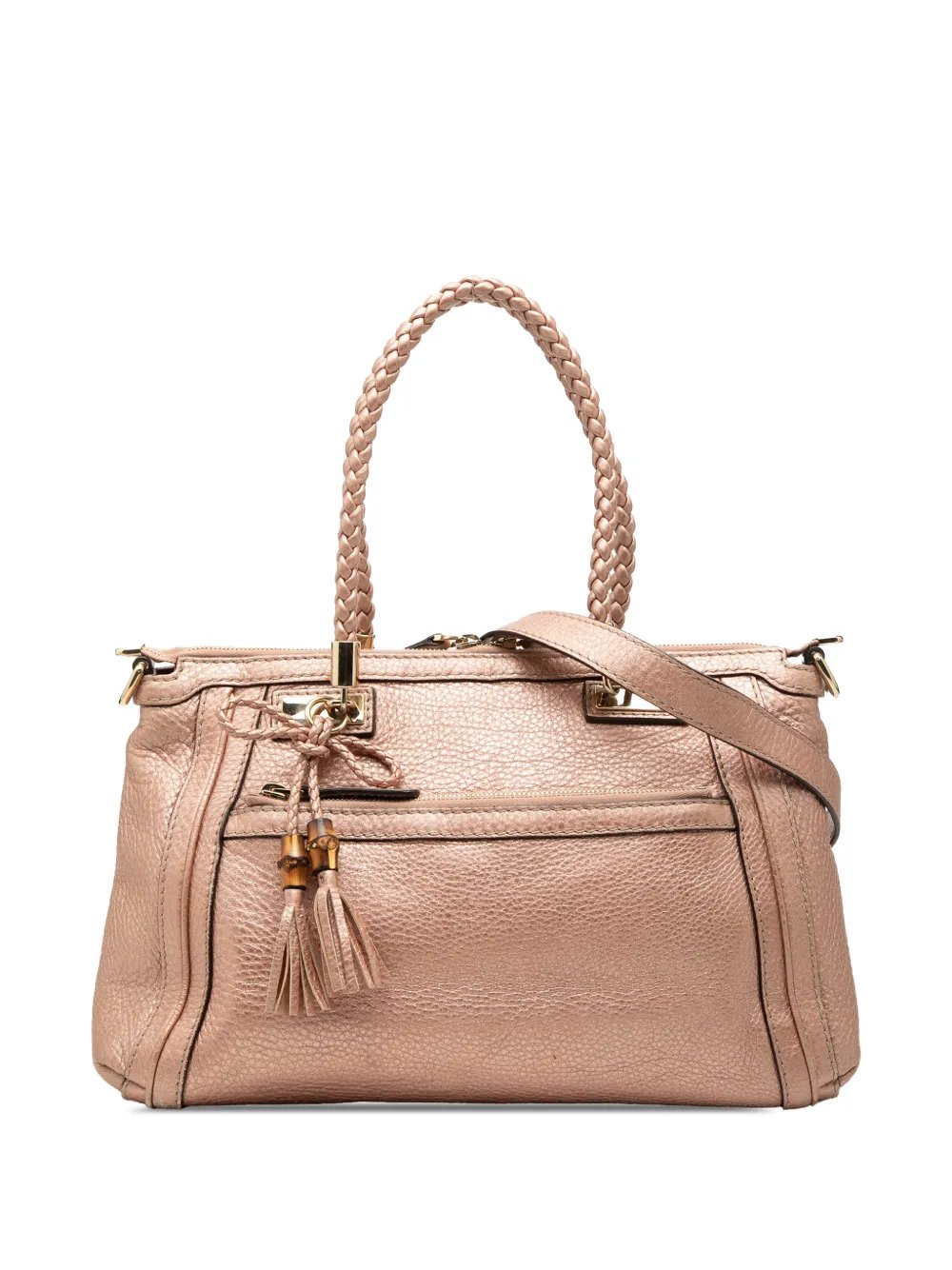 2000-2015 Metallic Pebbled Calfskin Bella satchel
