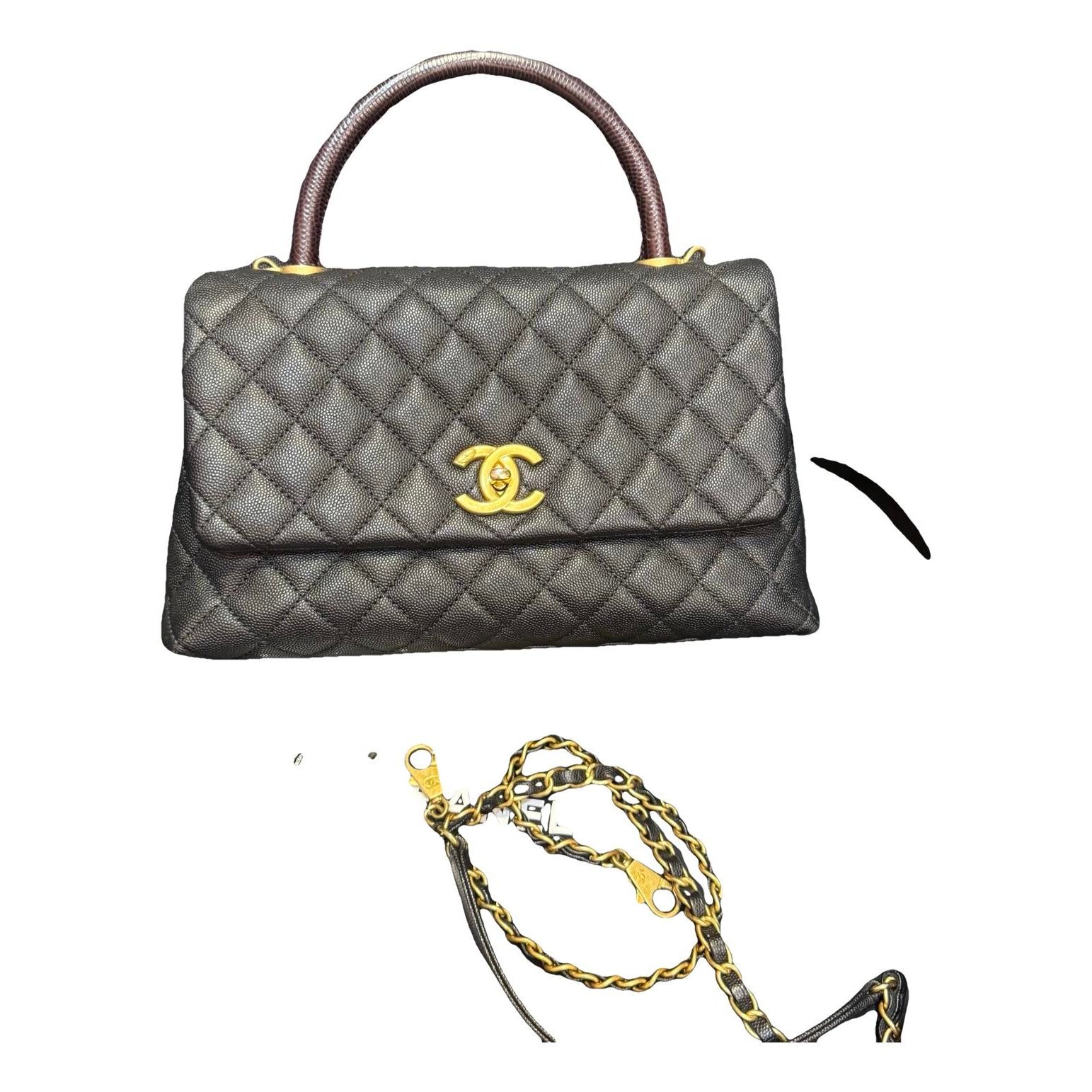 Coco Handle leather handbag