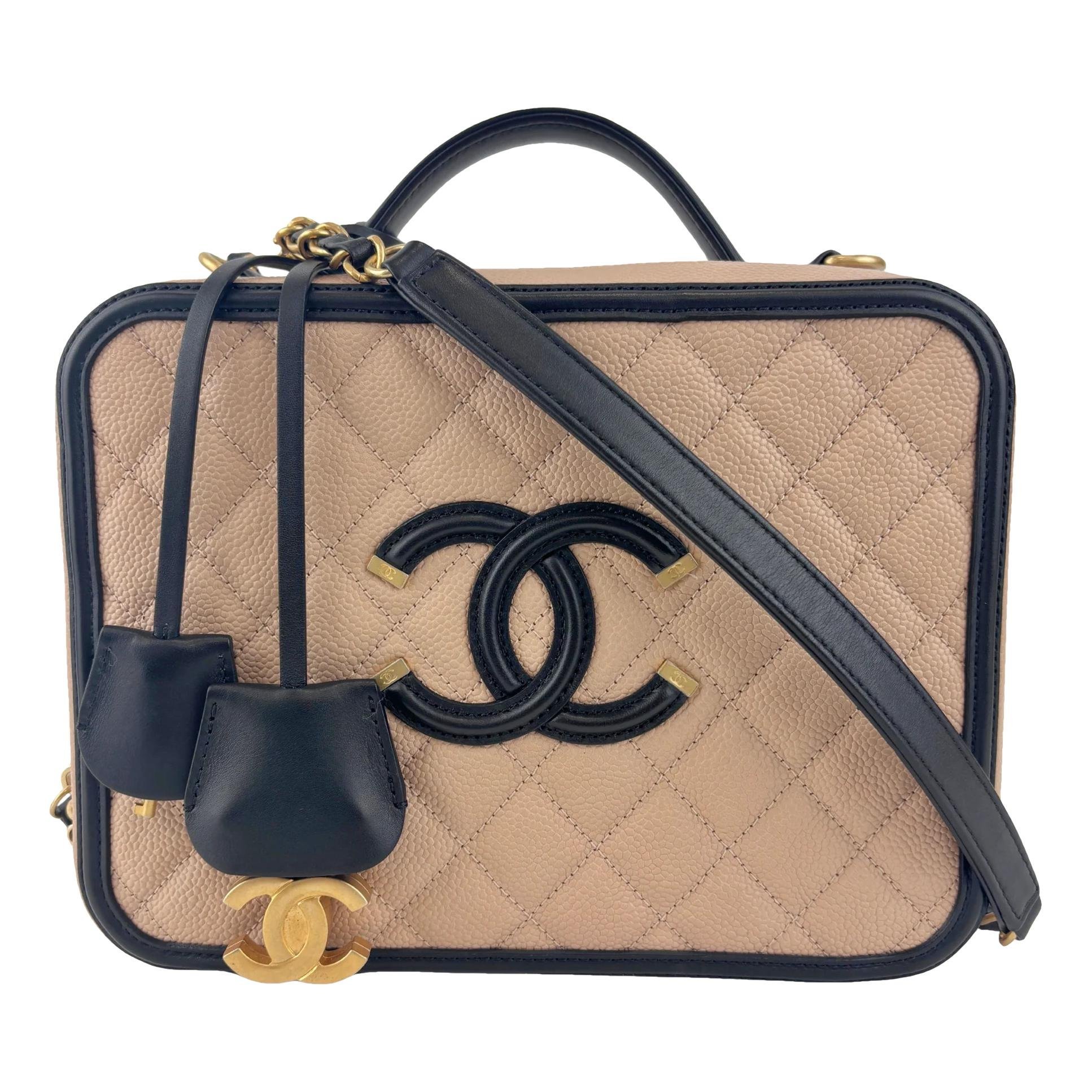 Vanity leather handbag