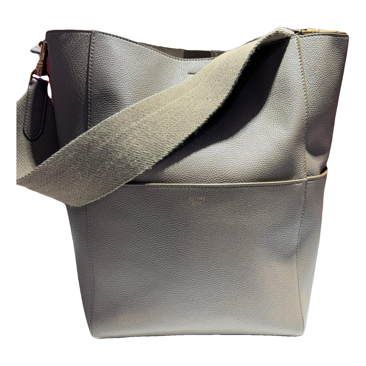 Seau Sangle leather handbag