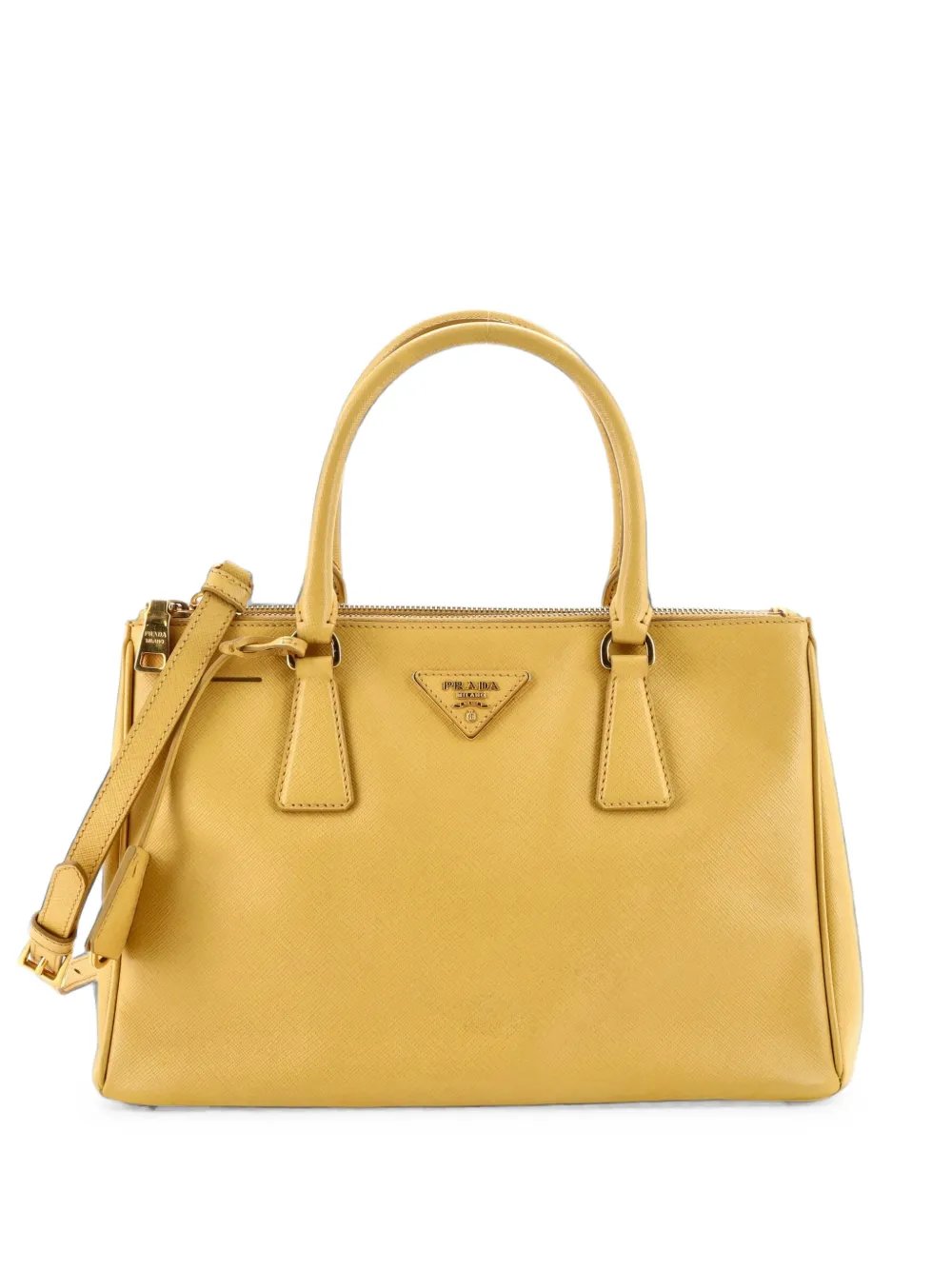 Double Zip Lux Saffiano Leather Small tote bag