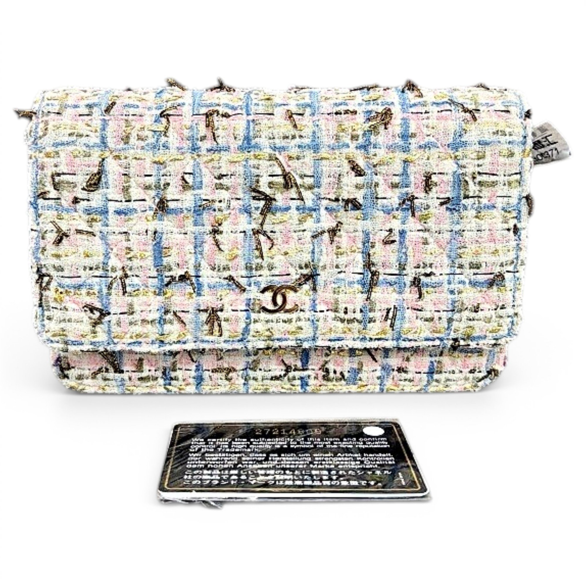 Wallet On Chain Timeless/Classique tweed handbag