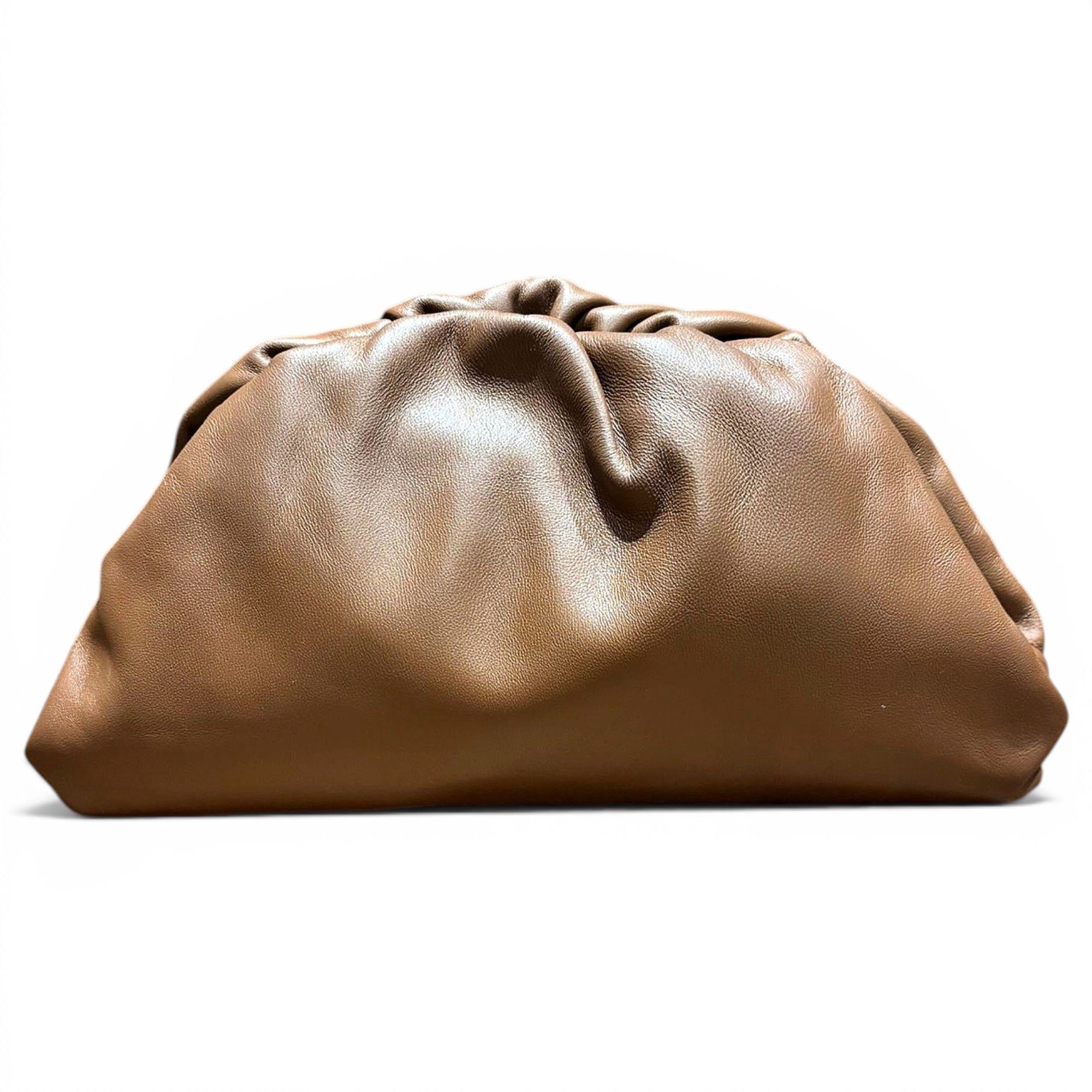 Pouch leather handbag