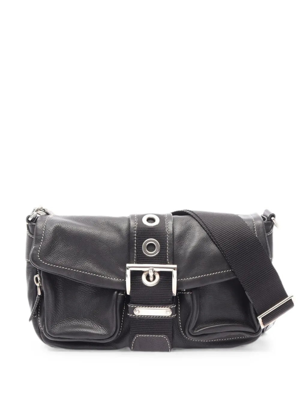 2010s buckle-strap pocket shoulder bag