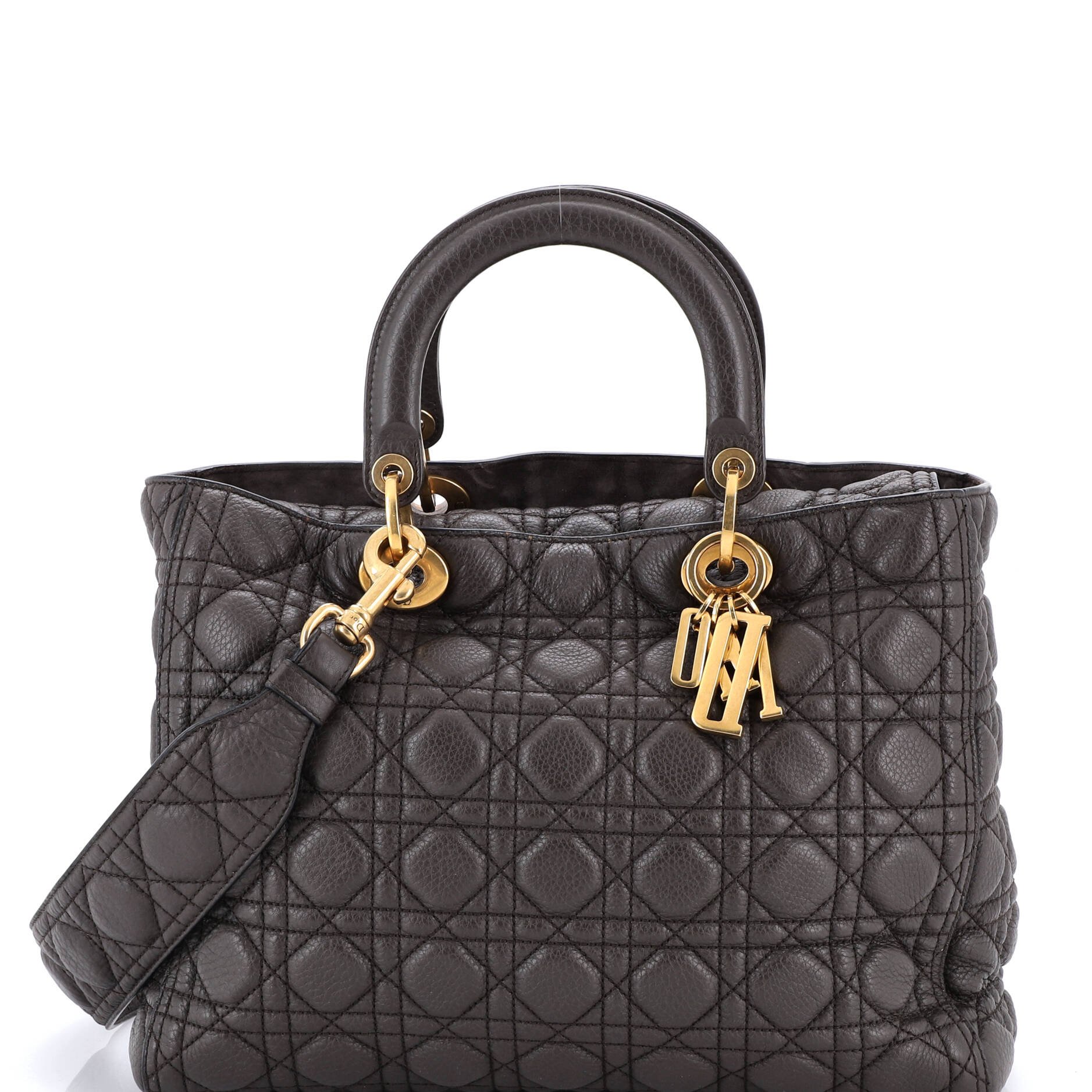 Dior Supple Lady Dior Bag Cannage Quilt Leather Large