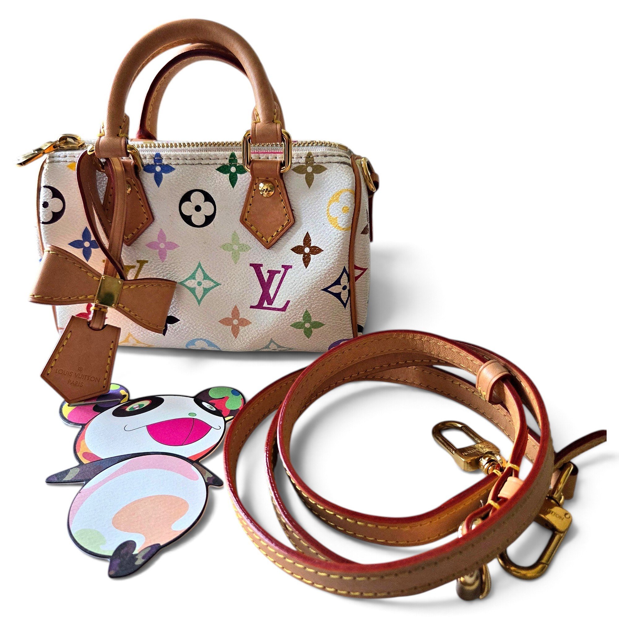 Louis Vuitton Nano Speedy / Mini HL leather mini bag